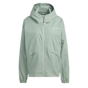 Adidas Terrex Damen Xploric wasserdichte Jacke Silber Grün