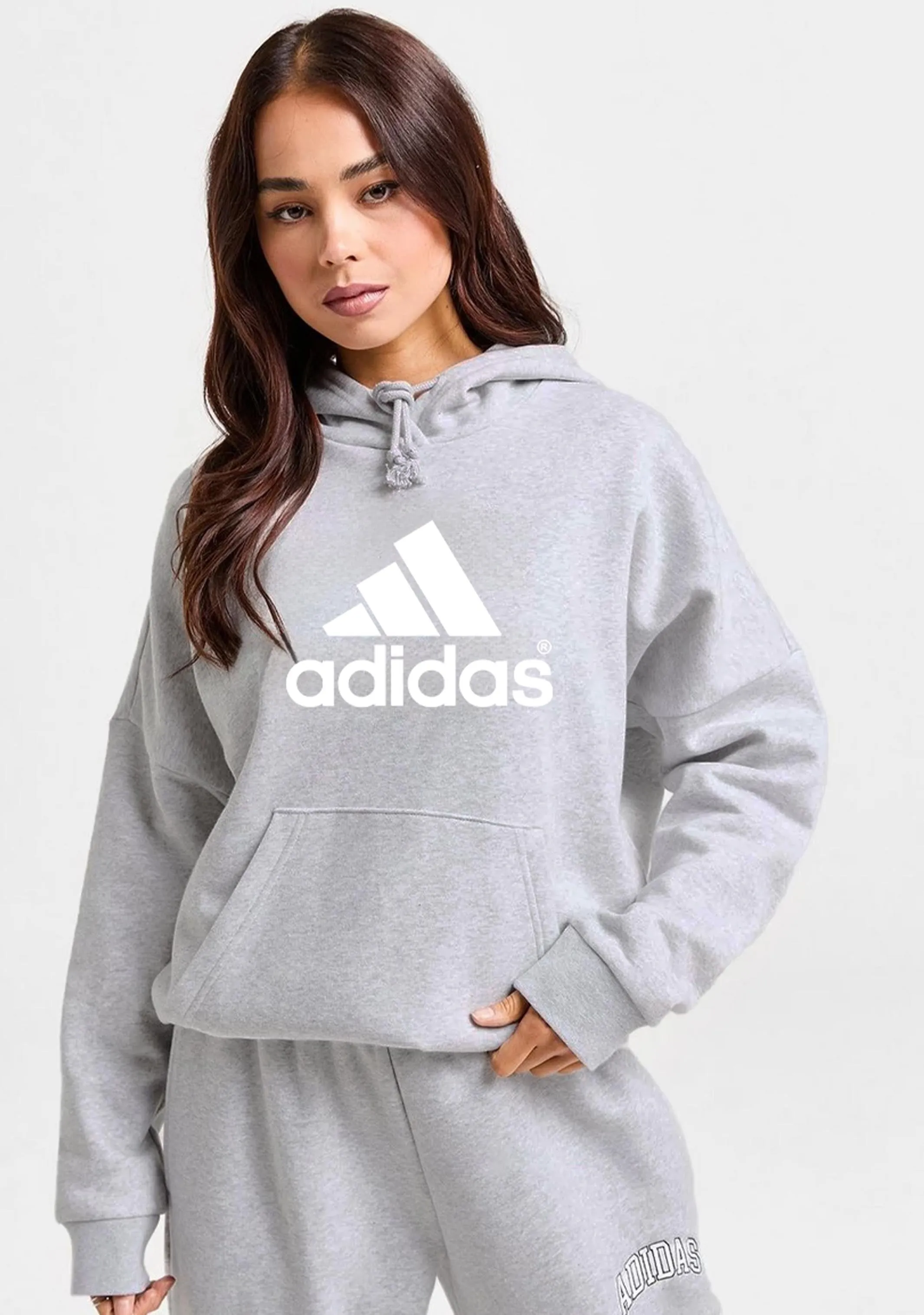 Adidas Damen Essential Boyfriend Logo Hoodie