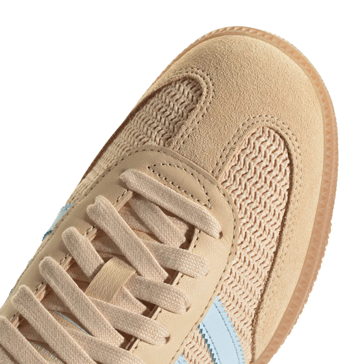 Adidas Damen Samba OG Core Schwarz/Sand Strata/Himmelblau Adidas Schuhe