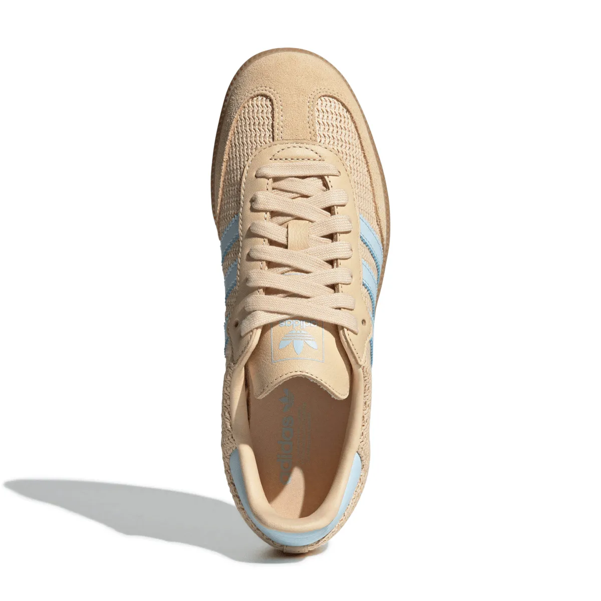 Adidas Damen Samba OG Core Schwarz/Sand Strata/Himmelblau Adidas Schuhe