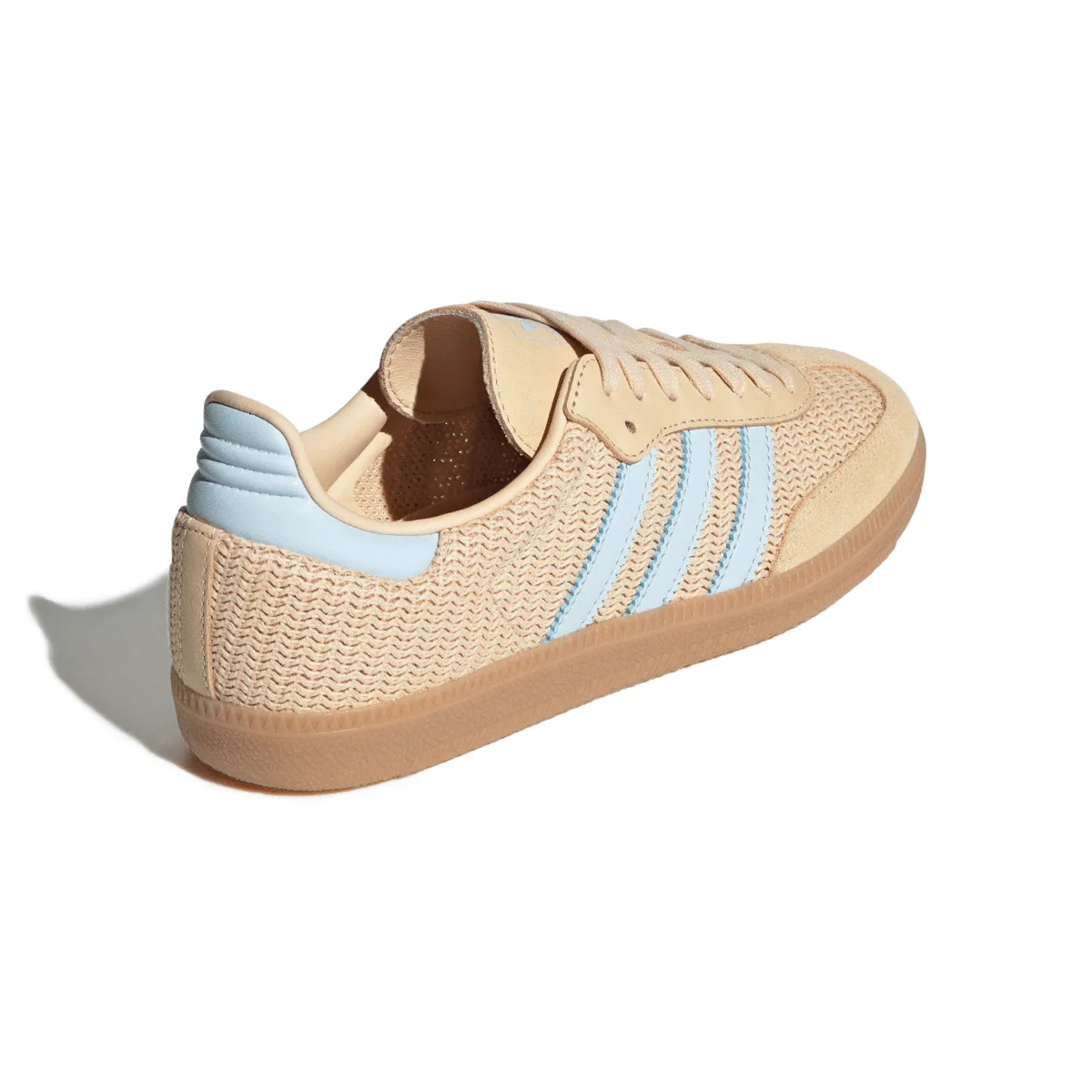 Adidas Damen Samba OG Core Schwarz/Sand Strata/Himmelblau Adidas Schuhe