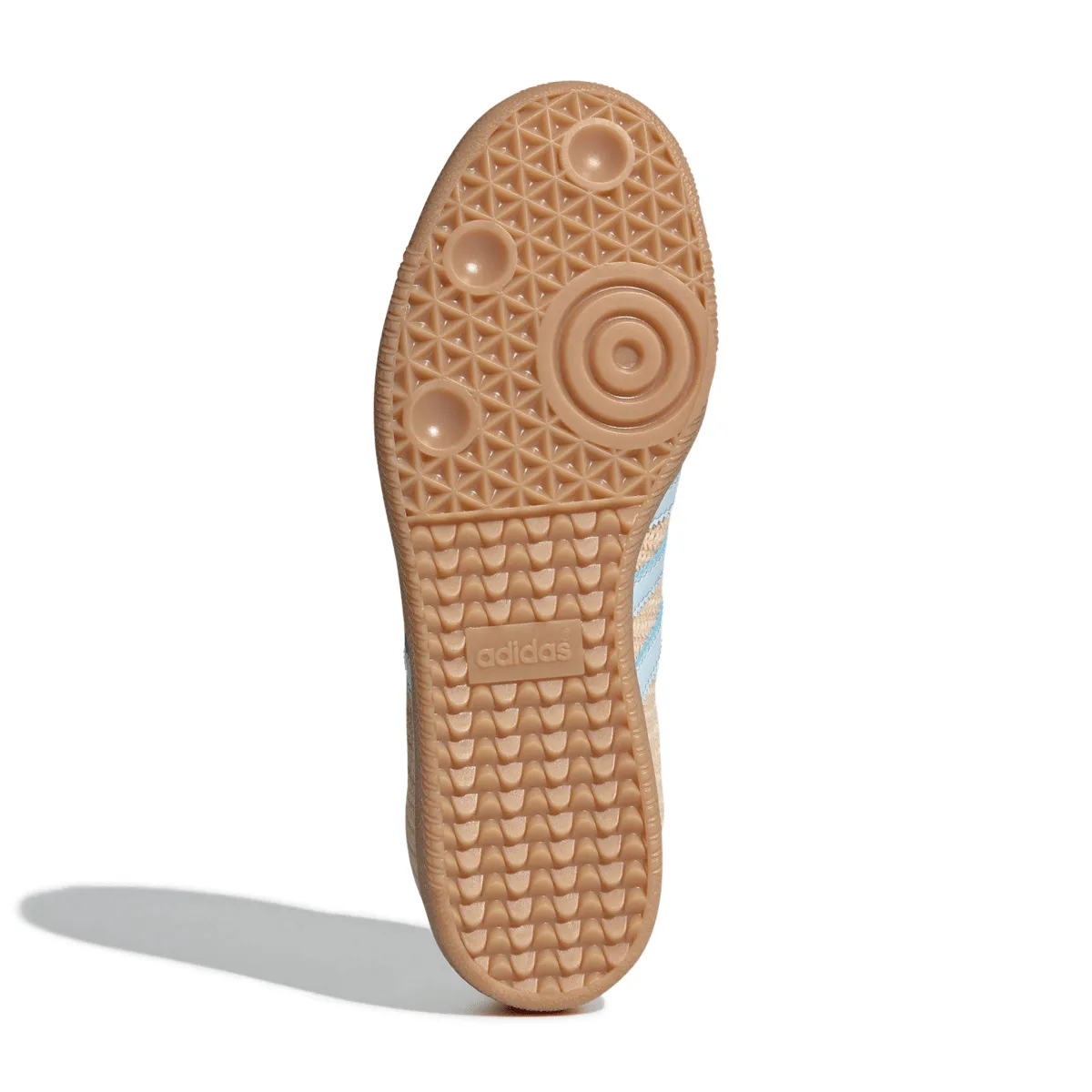 Adidas Damen Samba OG Core Schwarz/Sand Strata/Himmelblau Adidas Schuhe