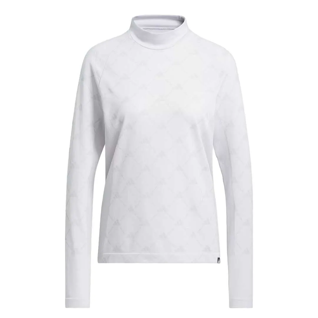 adidas - Damen Ultimate365 Tour Monogram Mock Neck Langarm T-Shirt (IK7181)