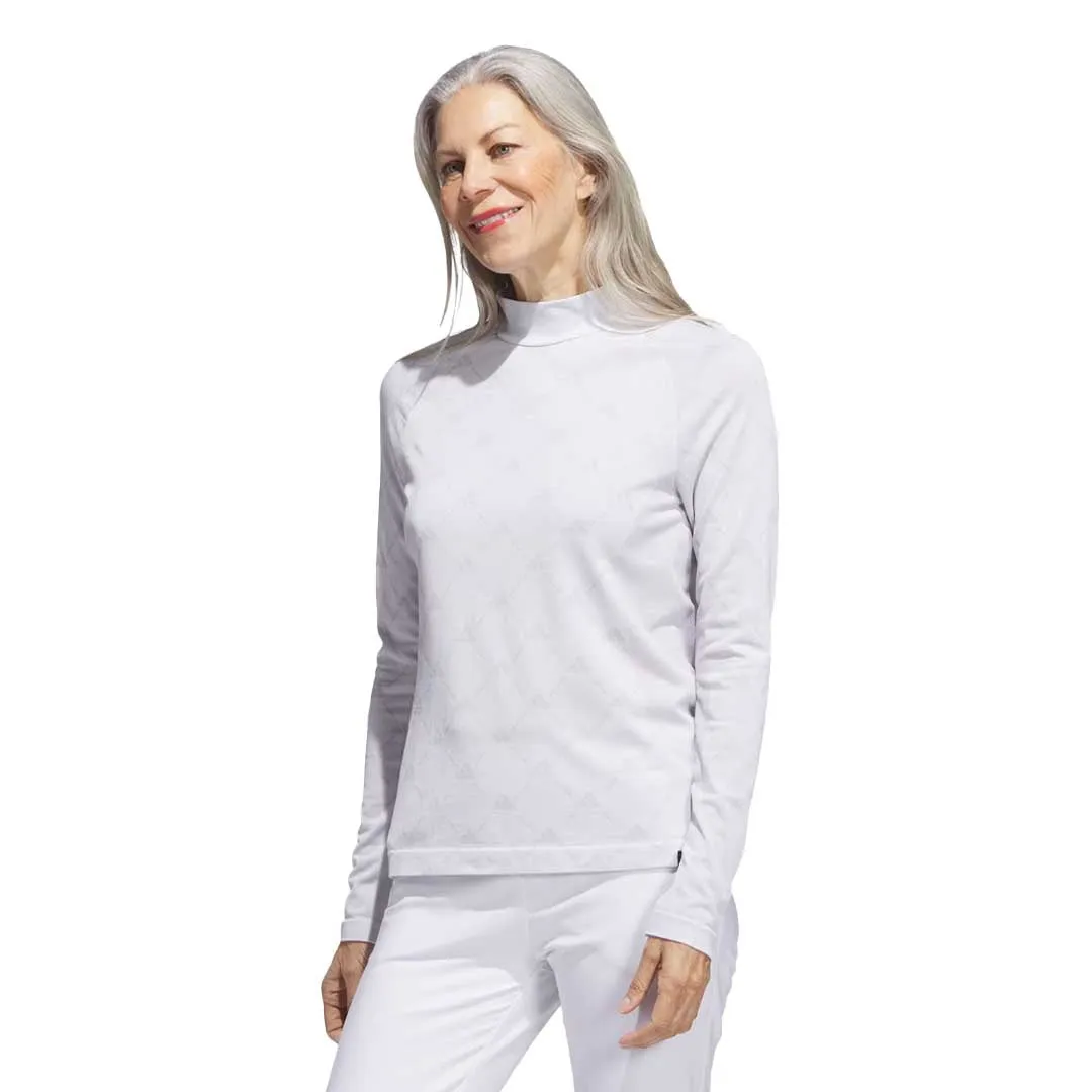 adidas - Damen Ultimate365 Tour Monogram Mock Neck Langarm T-Shirt (IK7181)