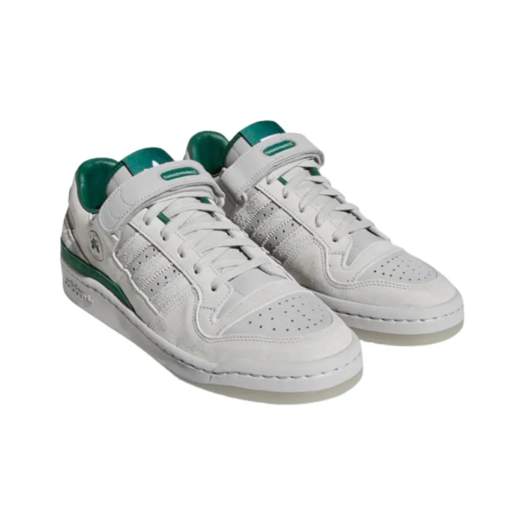Adidas x BSTN Forum 84 Low Panathinaikos Grau Zwei Dunkelgrün Wolkenweiß Adidas Sneakers