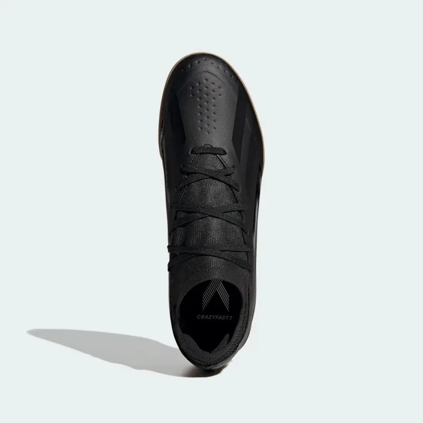 adidas X Crazyfast.3 IN Hallenfußballschuhe - CBlack/ CBlack/ CBlack