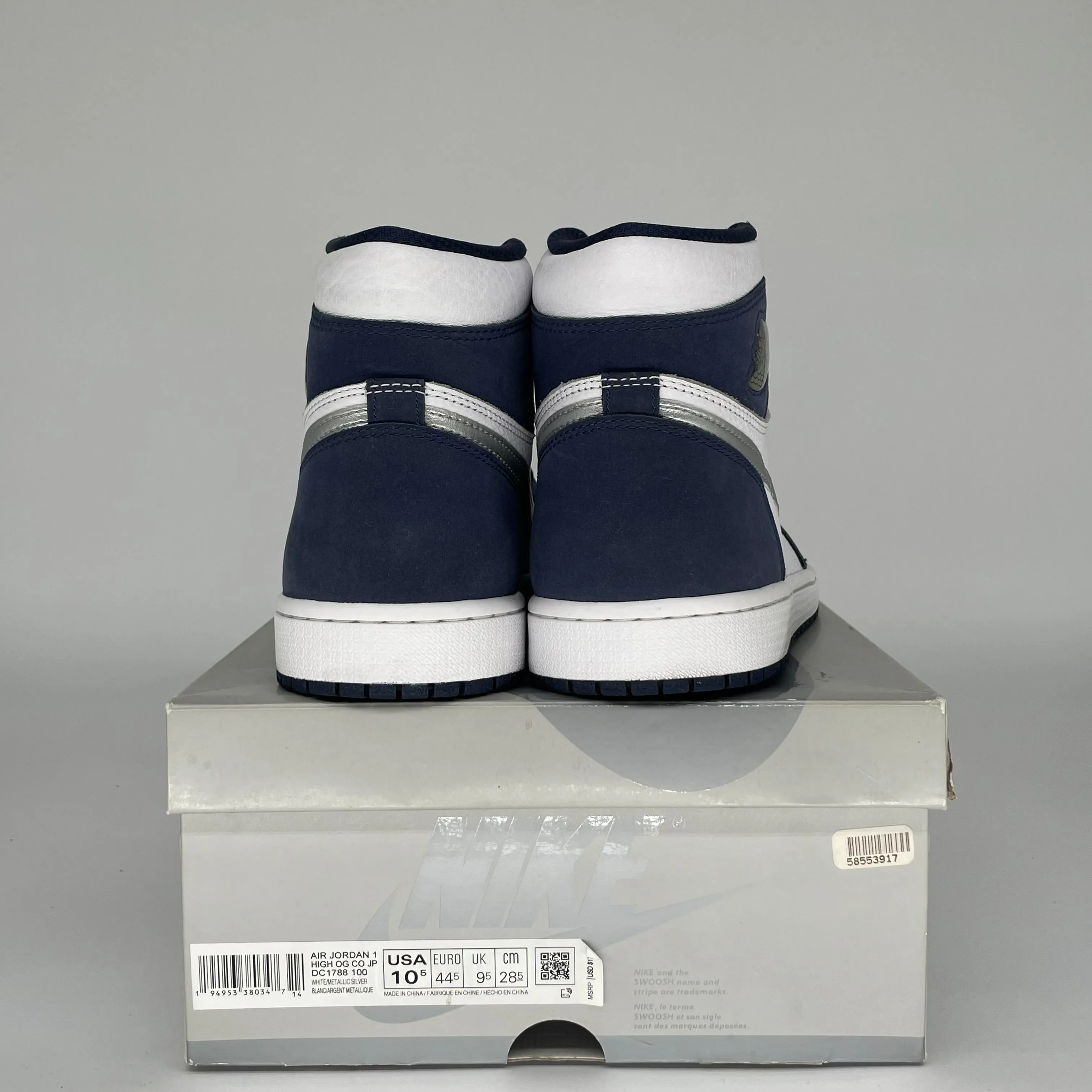 AIR JORDAN 1 CO JAPAN MITTERNACHTSBLAU GRÖSSE 10.5 DC1788-100