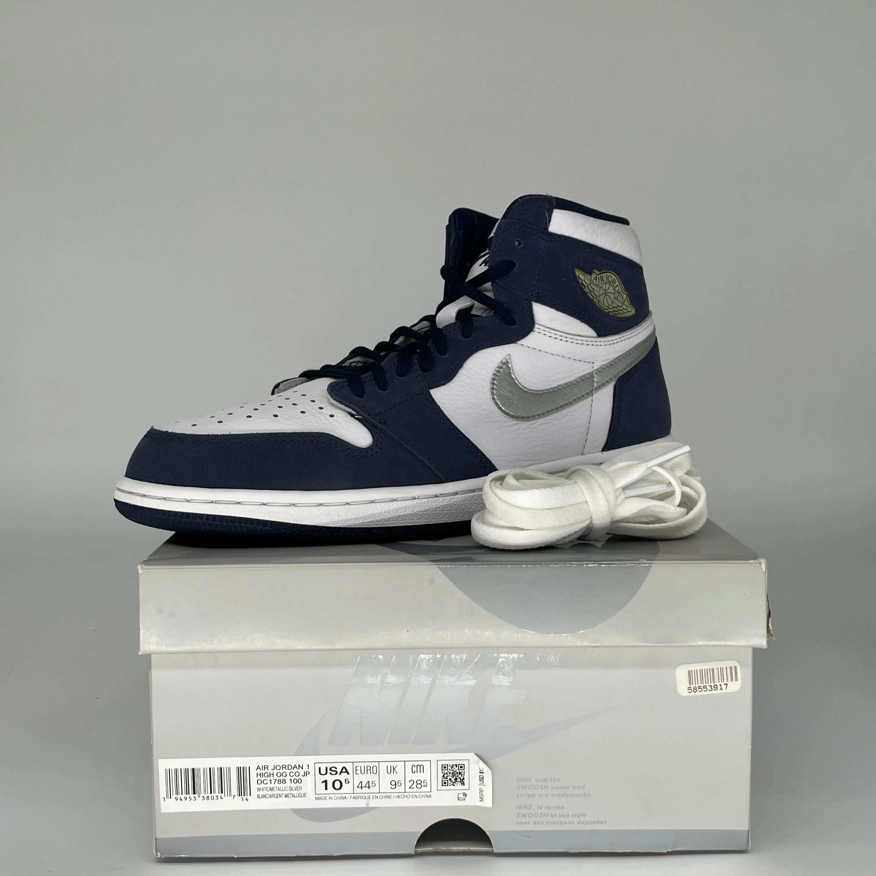 AIR JORDAN 1 CO JAPAN MITTERNACHTSBLAU GRÖSSE 10.5 DC1788-100