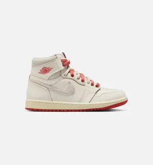 Air Jordan 1 High OG Rare Air Zinnober Damen Lifestyle-Schuh - Segel/Zinnober/Hellbeige