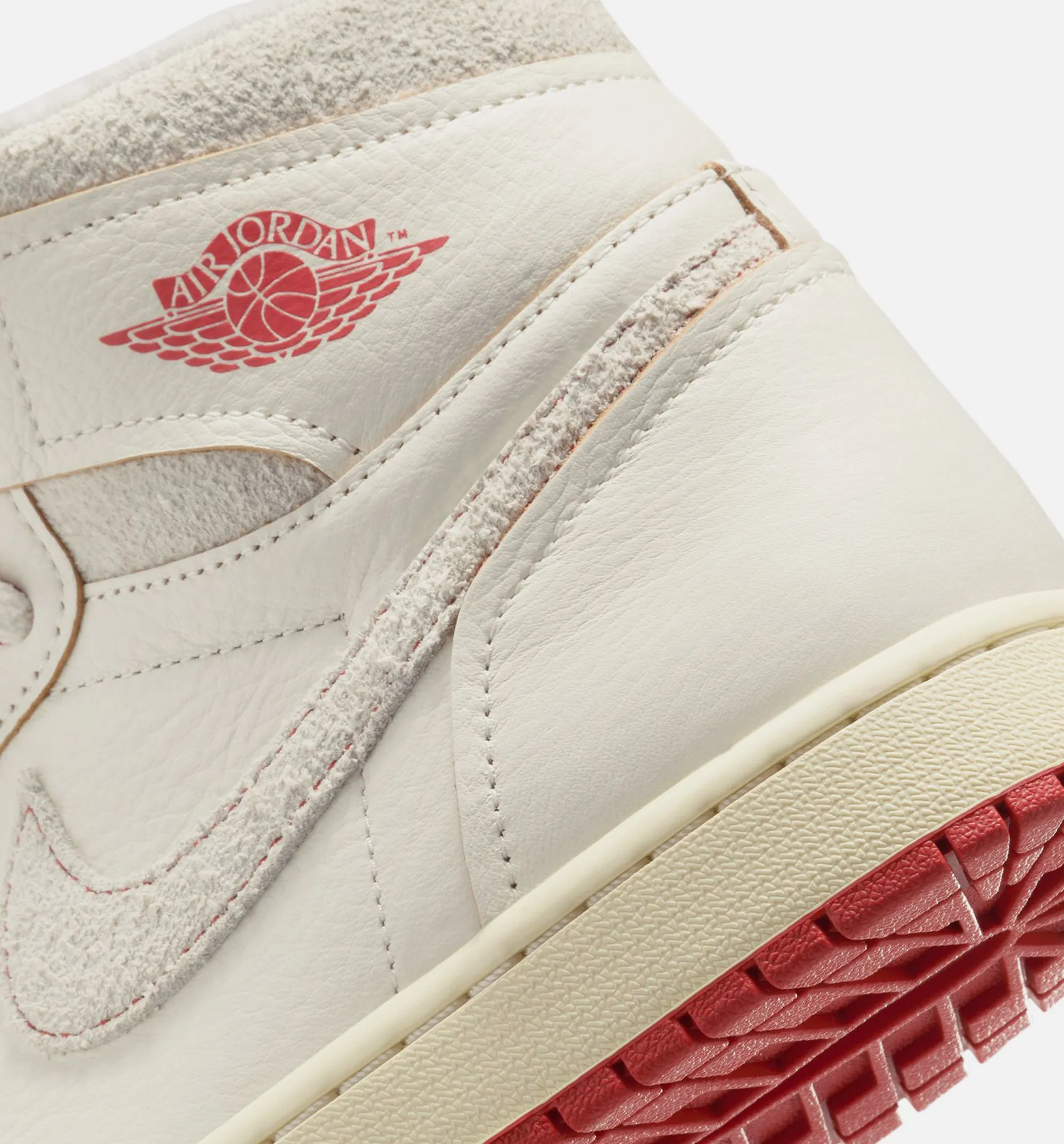 Air Jordan 1 High OG Rare Air Zinnober Damen Lifestyle-Schuh - Segel/Zinnober/Hellbeige