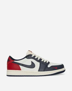 Air Jordan 1 Low OG Sneakers Gymrot / Mitternachtsblau