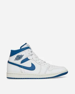 Air Jordan 1 Mid SE Sneakers Weiß / Industrieblau