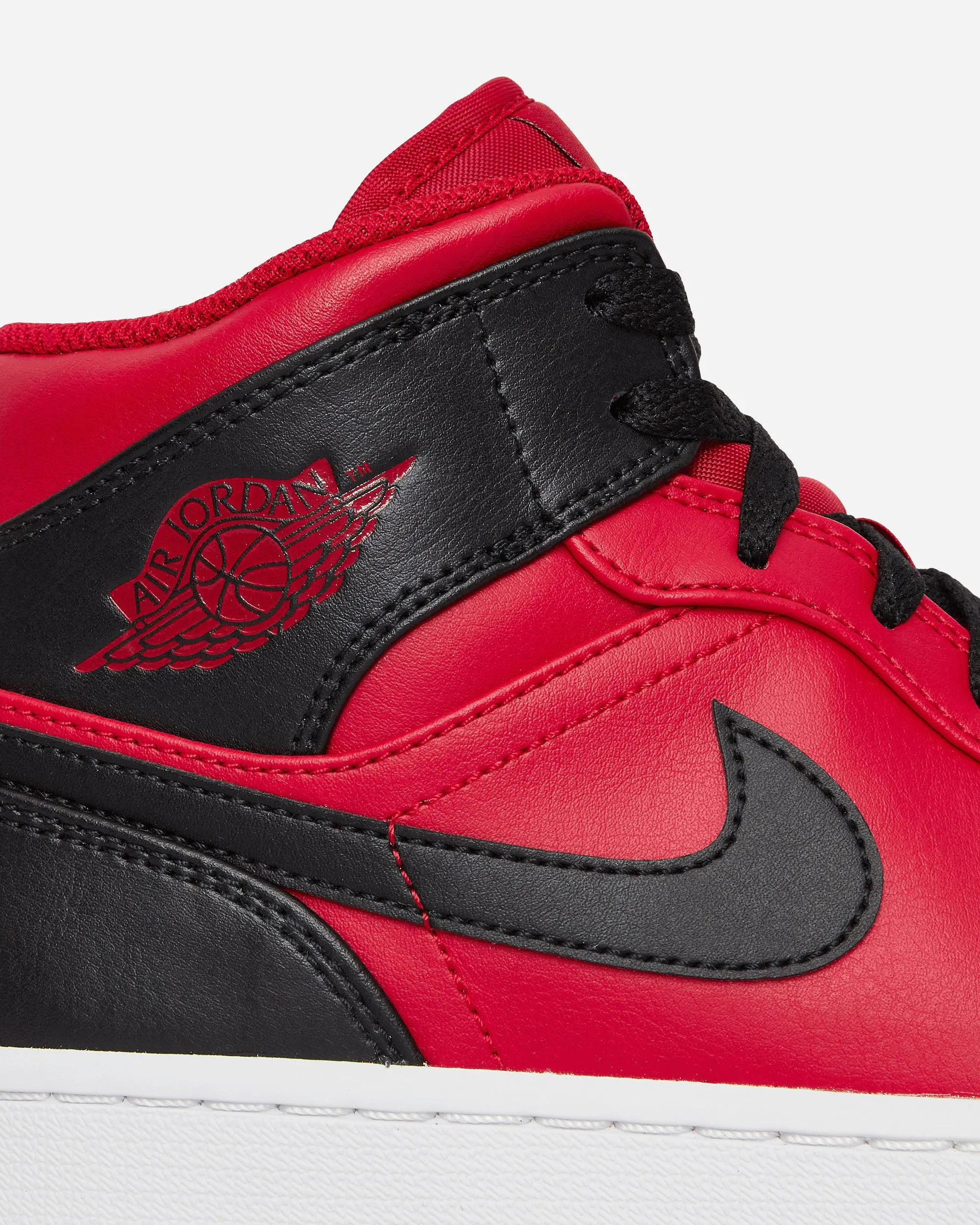 Air Jordan 1 Mid Sneakers Gym Rot / Schwarz