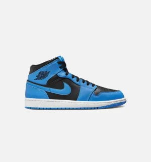 Air Jordan 1 Retro Mid University Blue Herren Lifestyle-Schuh - Blau/Schwarz
