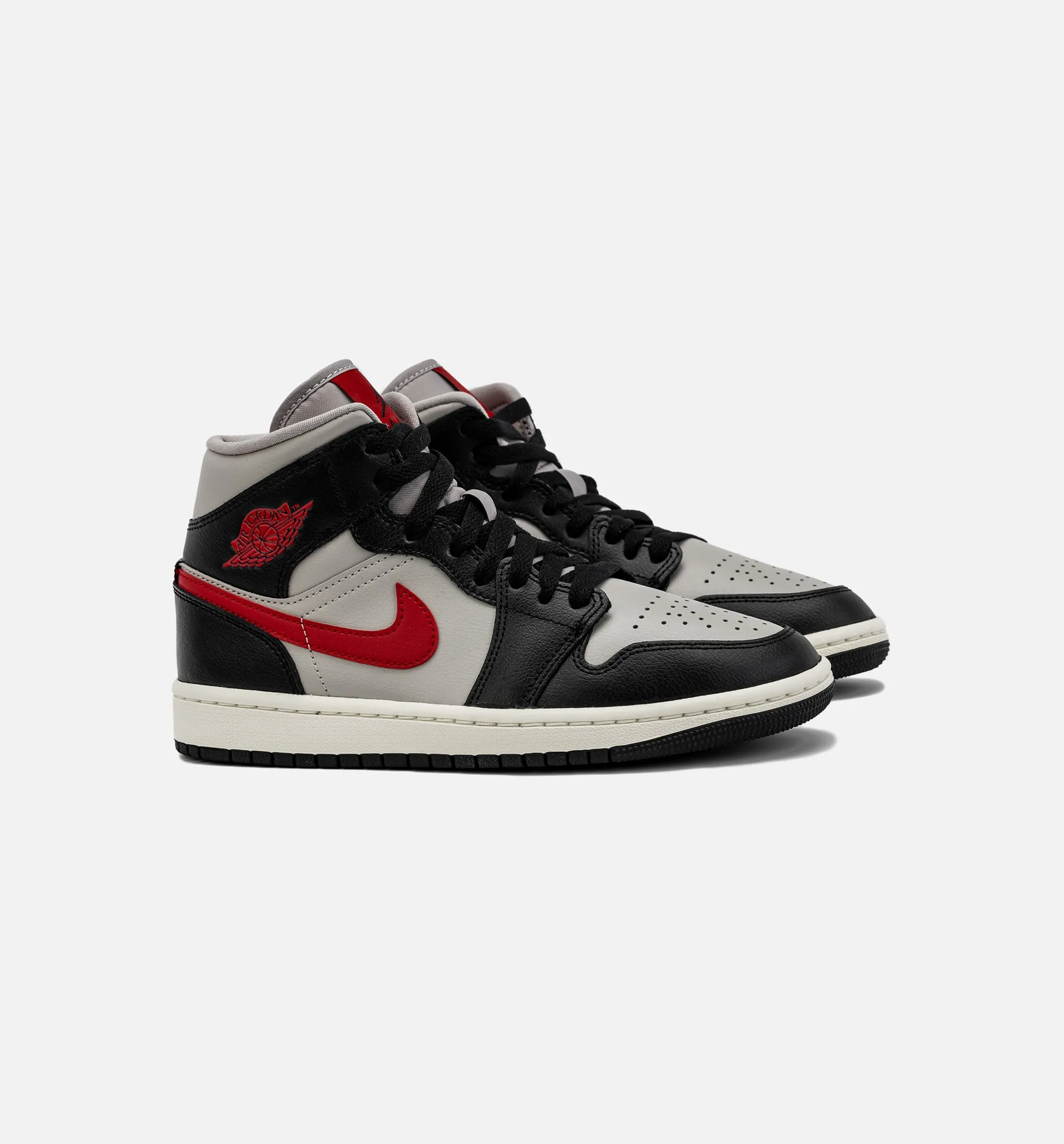 Air Jordan 1 Retro Mid Damen Lifestyle-Schuh - Schwarz/Rot