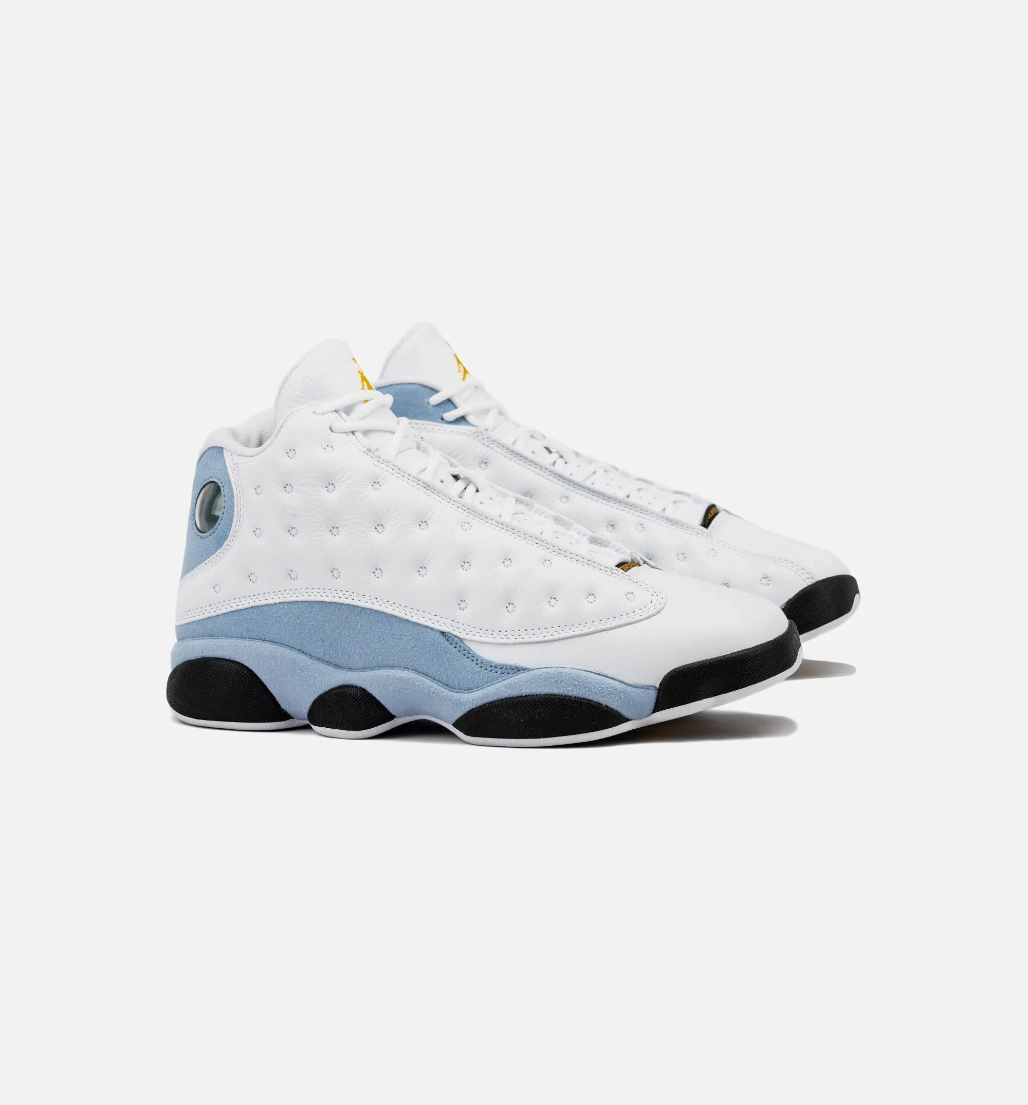 Air Jordan 13 Retro Blau Grau Herren Lifestyle-Schuh - Weiß/Blau Grau/Schwarz/Gelb Ocker