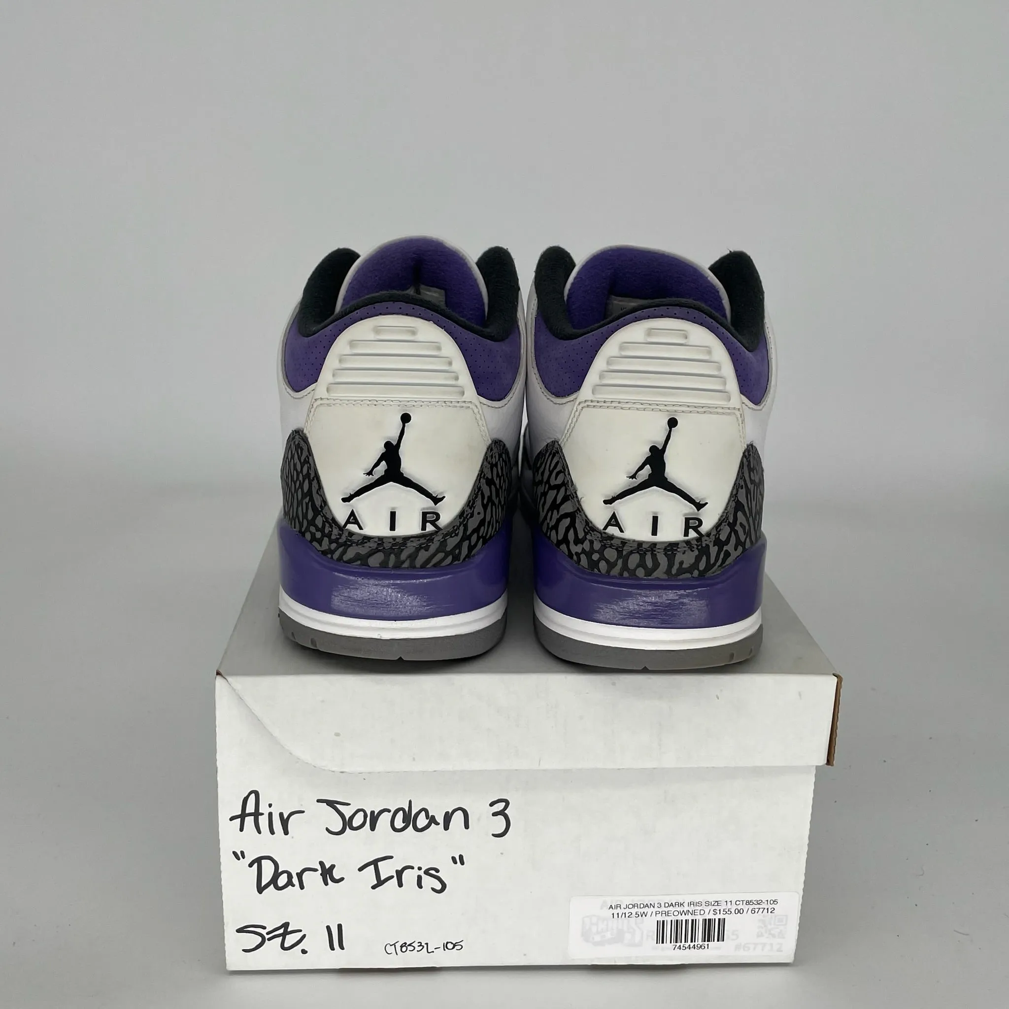 AIR JORDAN 3 DUNKELIRIS GRÖSSE 11 CT8532-105