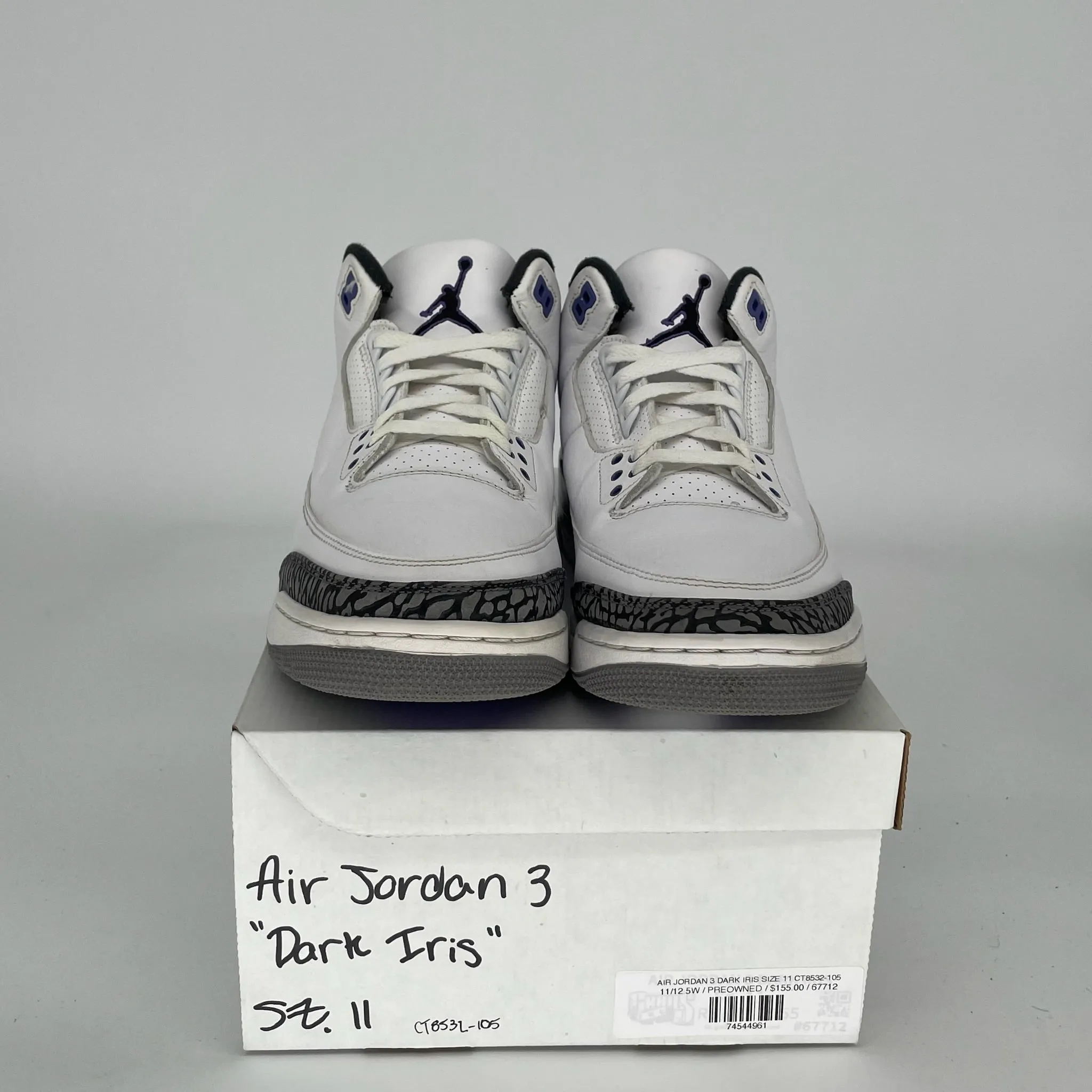 AIR JORDAN 3 DUNKELIRIS GRÖSSE 11 CT8532-105