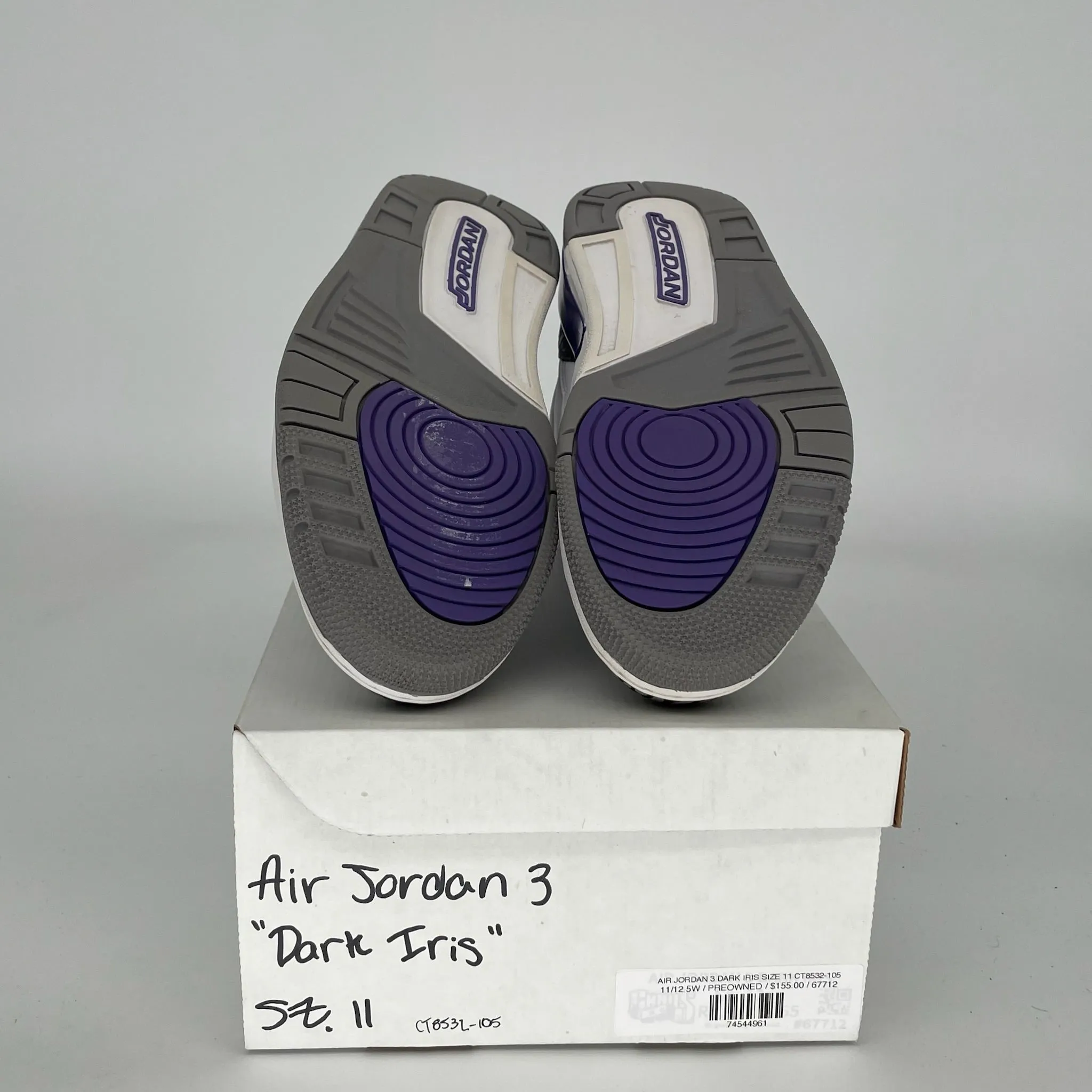 AIR JORDAN 3 DUNKELIRIS GRÖSSE 11 CT8532-105