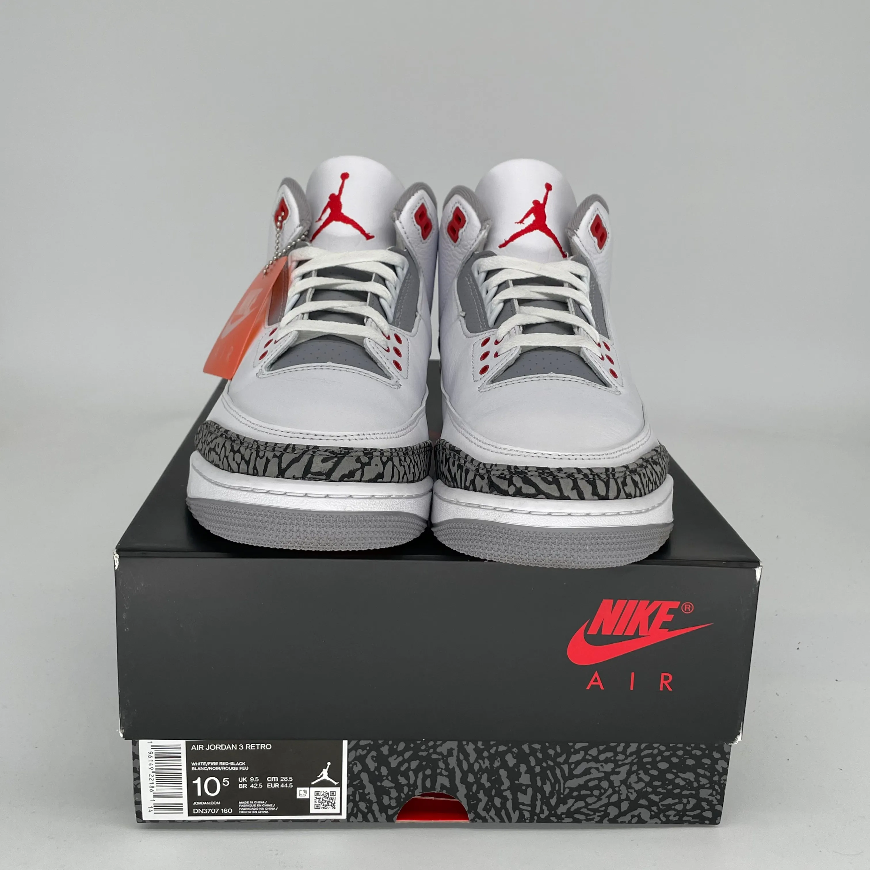 AIR JORDAN 3 FEUERROT GRÖßE 10.5 DN3707-160