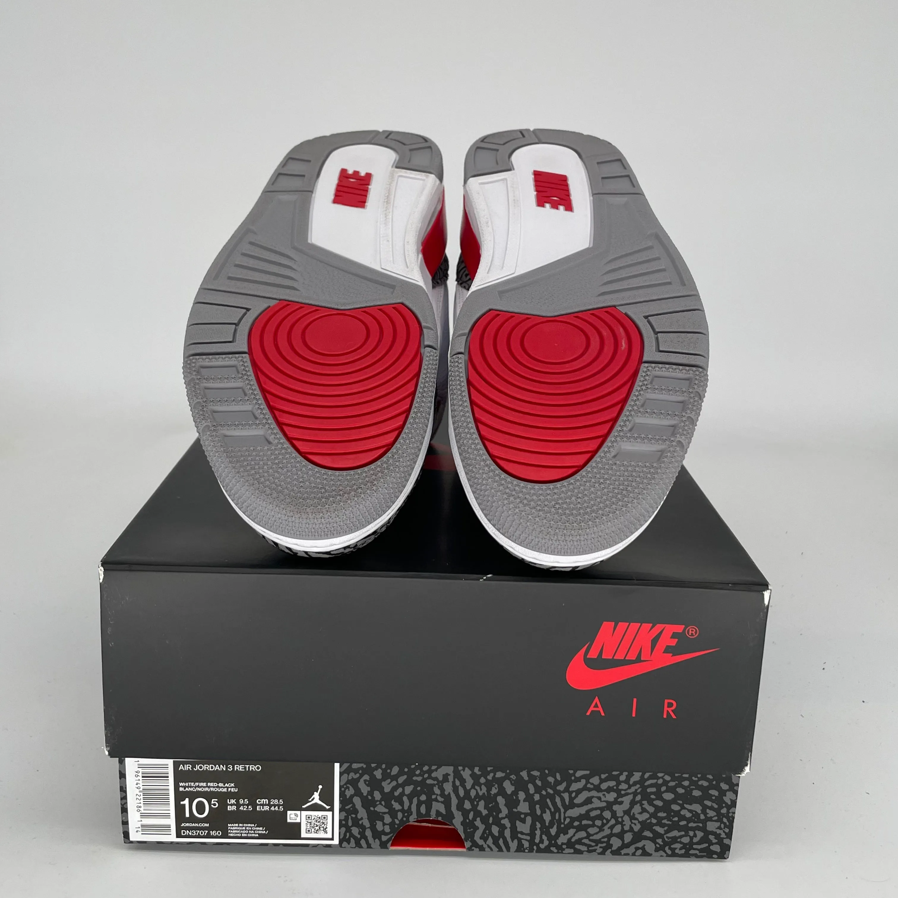 AIR JORDAN 3 FEUERROT GRÖßE 10.5 DN3707-160