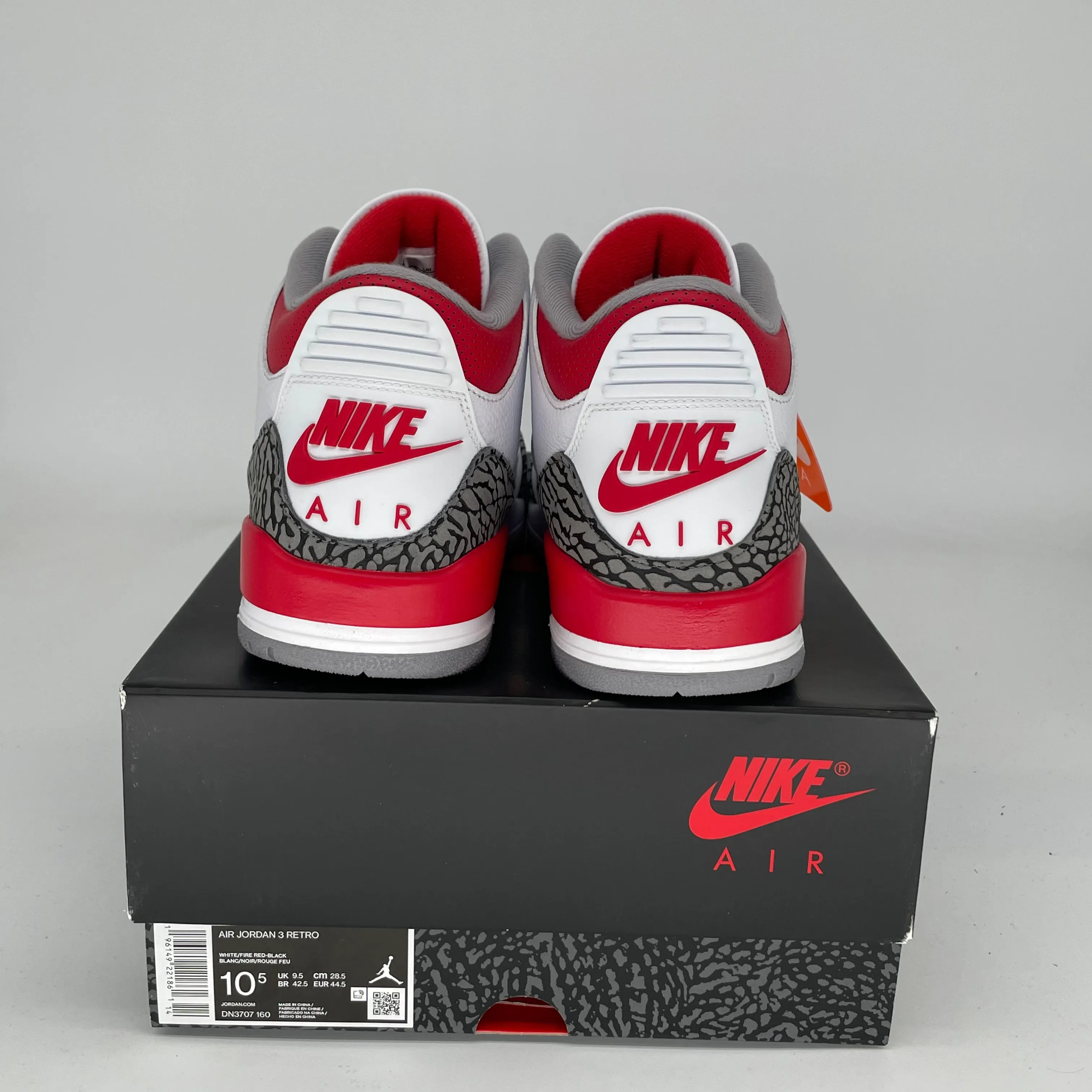 AIR JORDAN 3 FEUERROT GRÖßE 10.5 DN3707-160