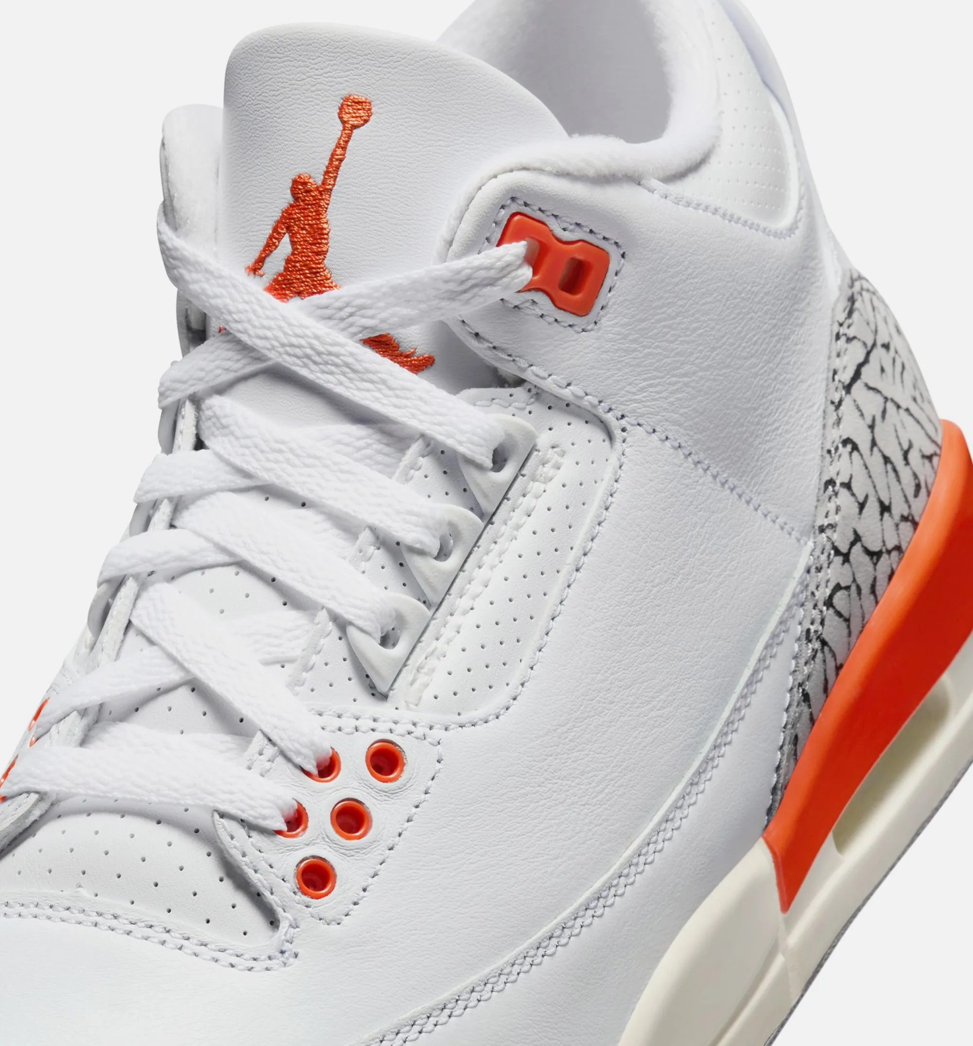 Air Jordan 3 Retro Georgia Peach Damen Lifestyle-Schuh - Weiß/Cosmic Clay/Segeltuch/Zementgrau