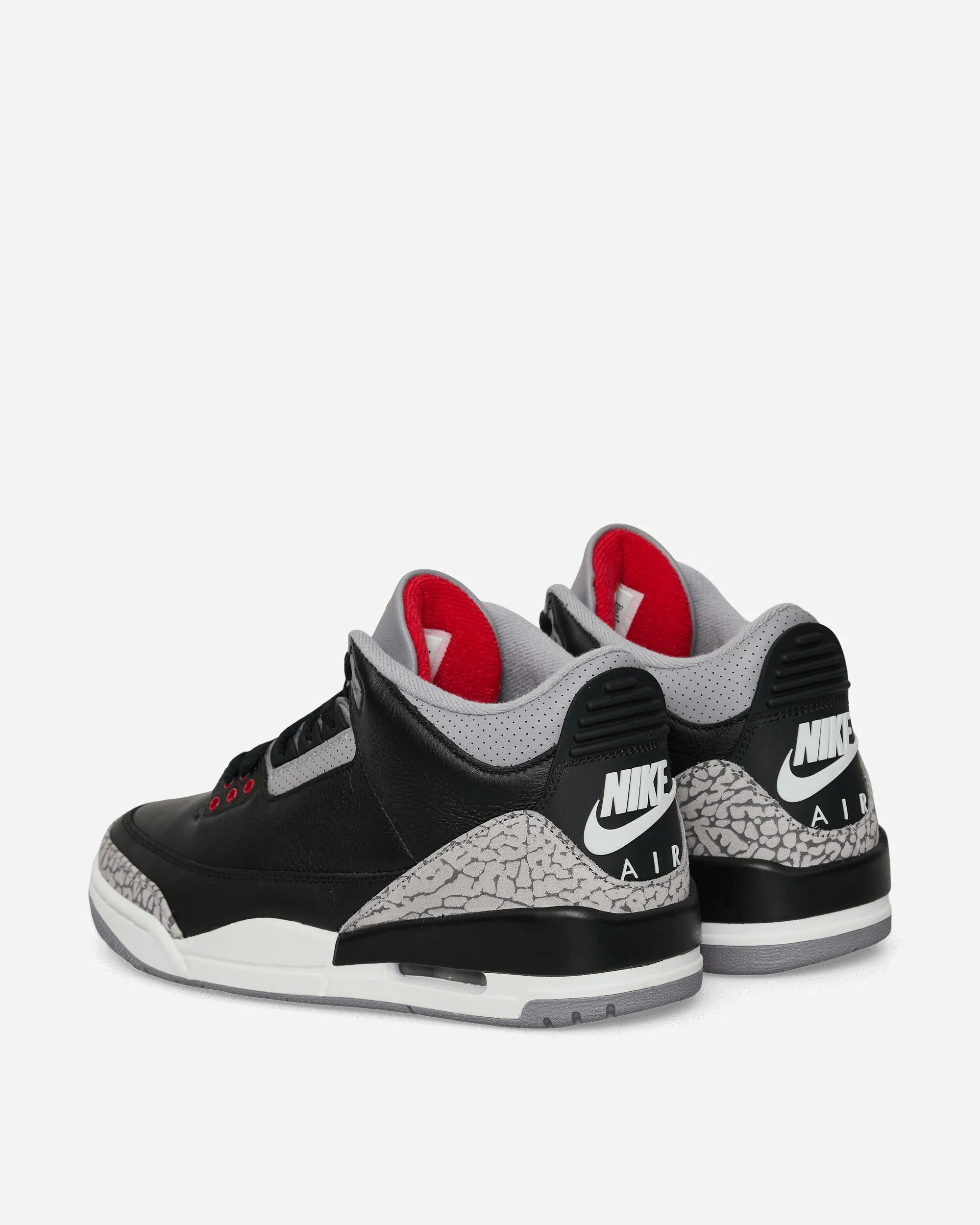 Air Jordan 3 Retro Sneakers Schwarz Zement