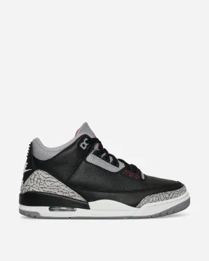 Air Jordan 3 Retro Sneakers Schwarz Zement