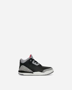 Air Jordan 3 Retro (TD) Sneakers Schwarz Zement