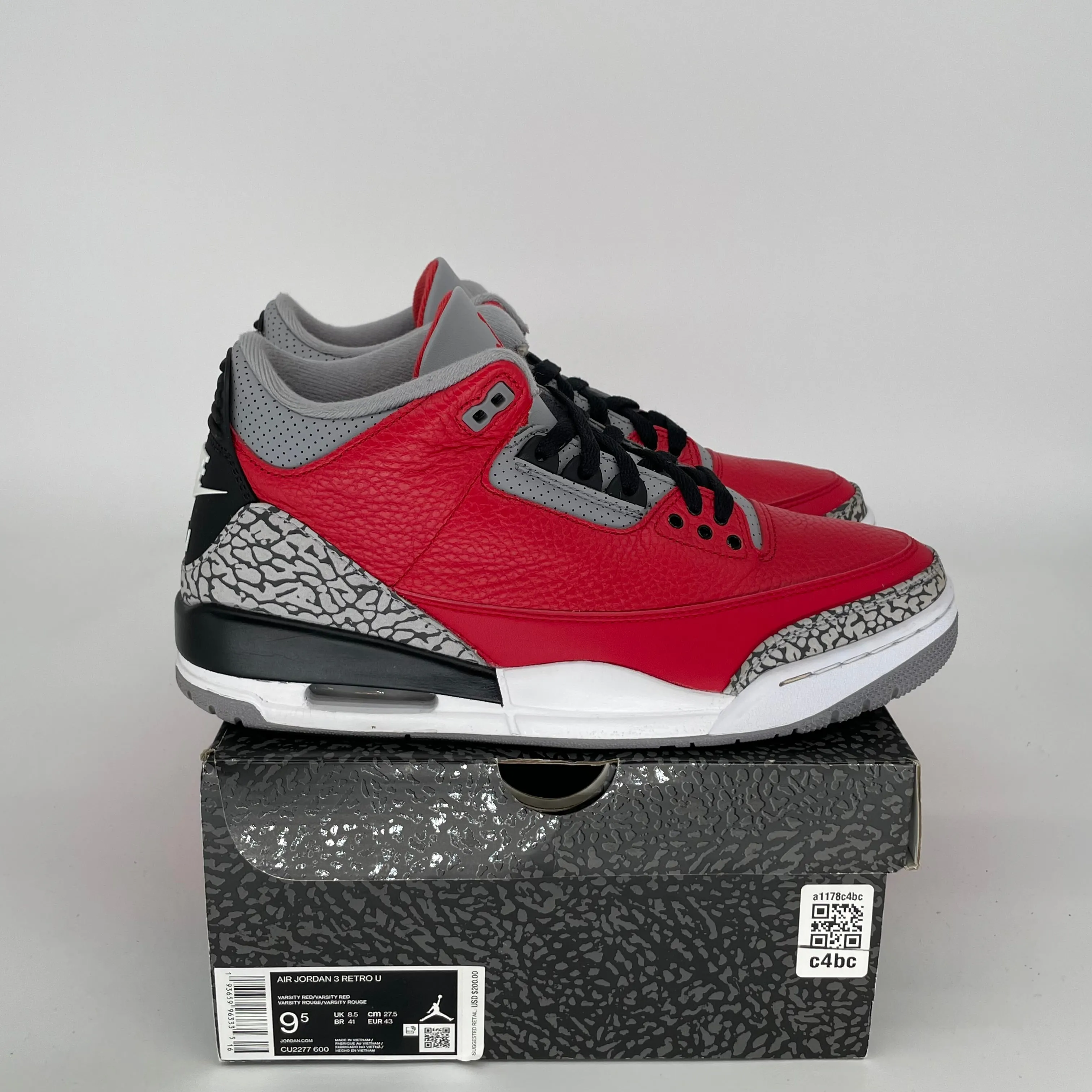 AIR JORDAN 3 UNITE CHI GRÖßE 9.5 CU2277-600