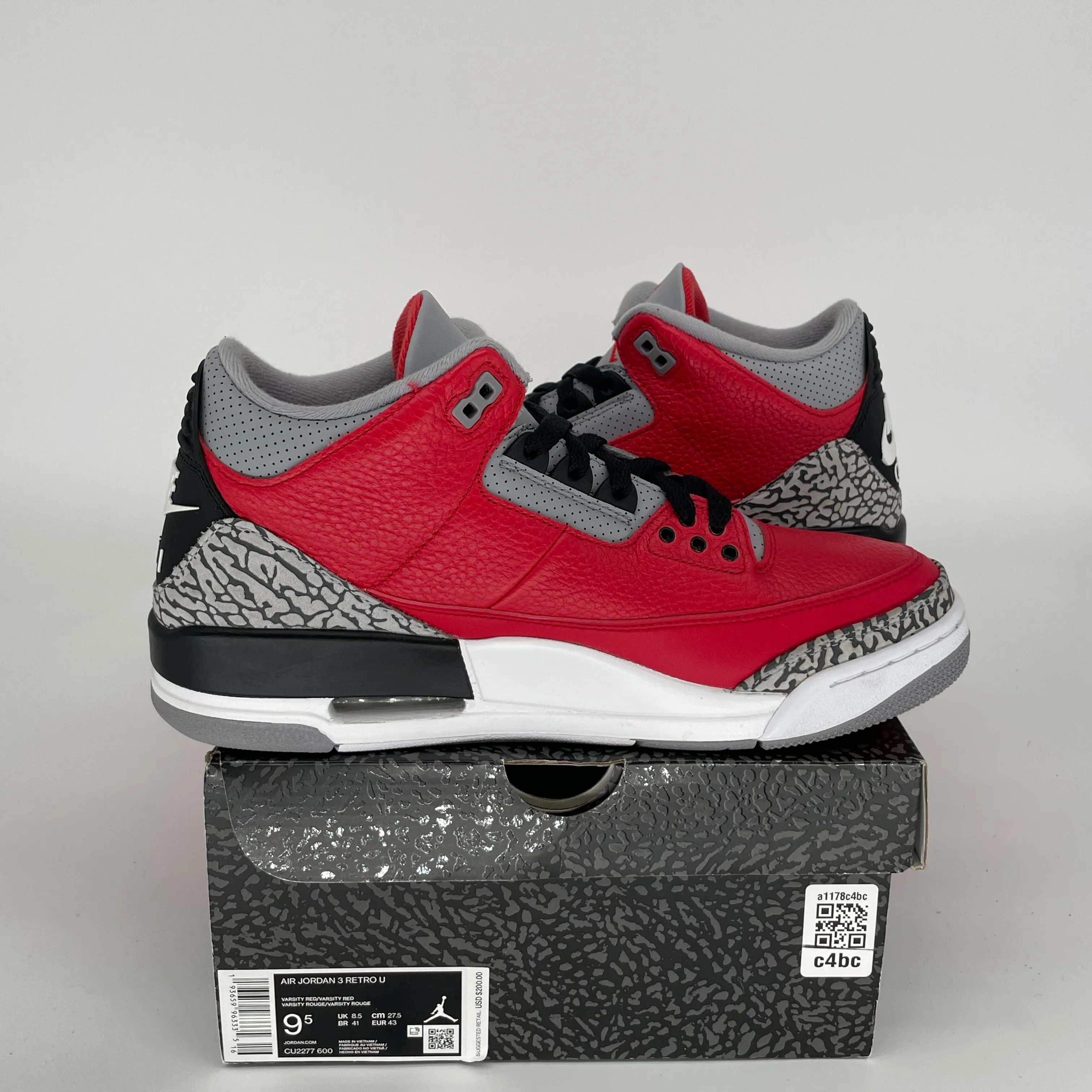 AIR JORDAN 3 UNITE CHI GRÖßE 9.5 CU2277-600
