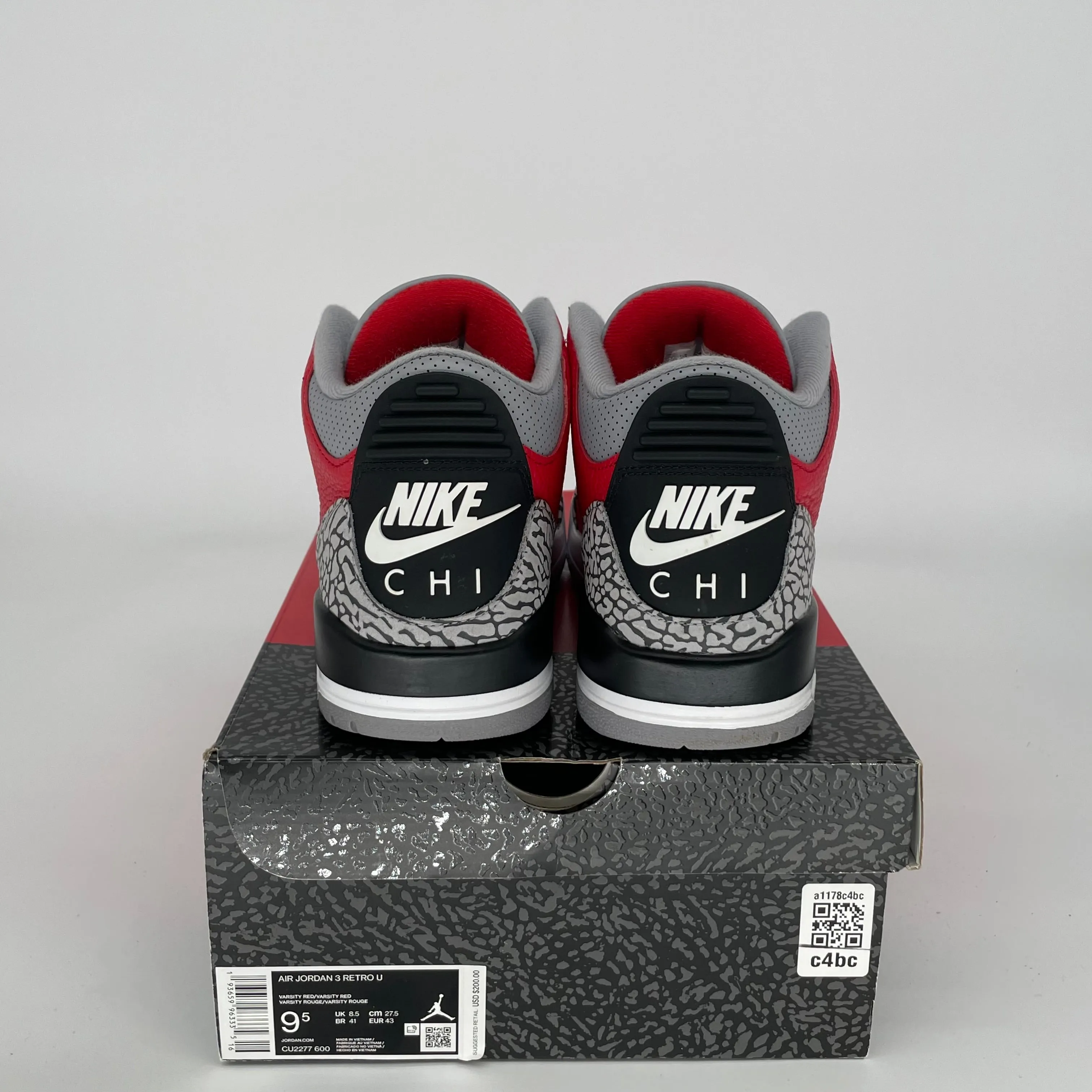 AIR JORDAN 3 UNITE CHI GRÖßE 9.5 CU2277-600