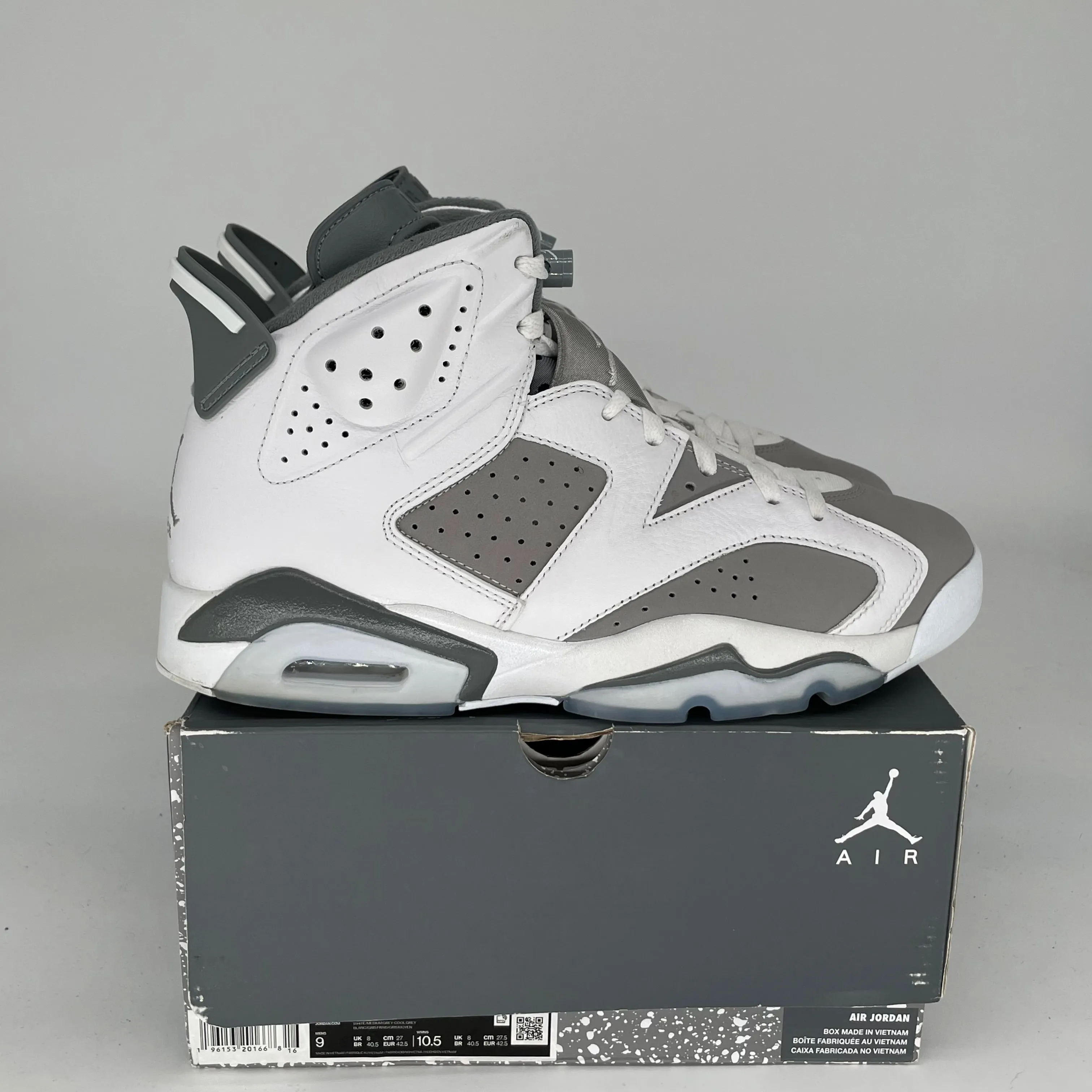 AIR JORDAN 6 COOL GREY GRÖSSE 9 CT8529-100