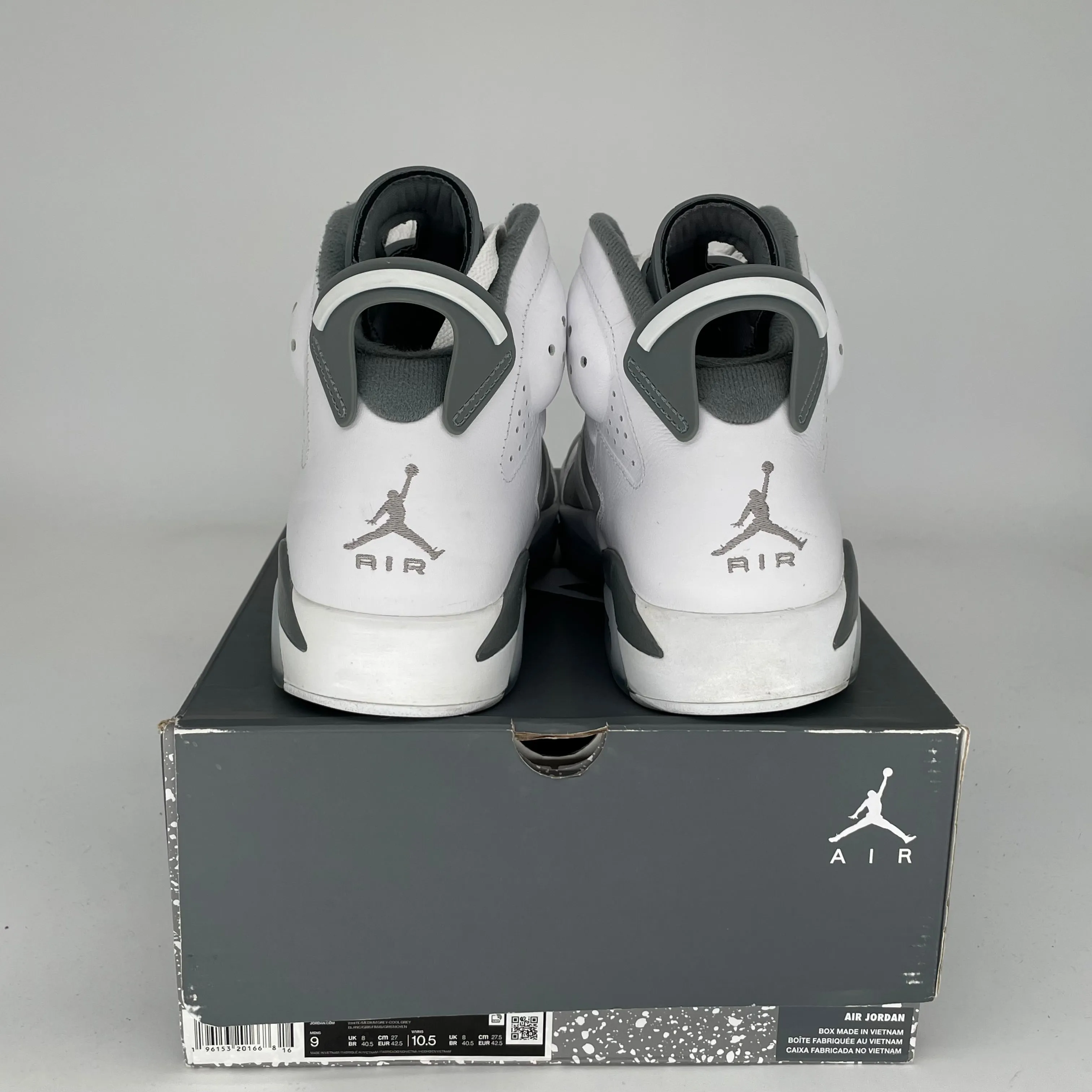 AIR JORDAN 6 COOL GREY GRÖSSE 9 CT8529-100