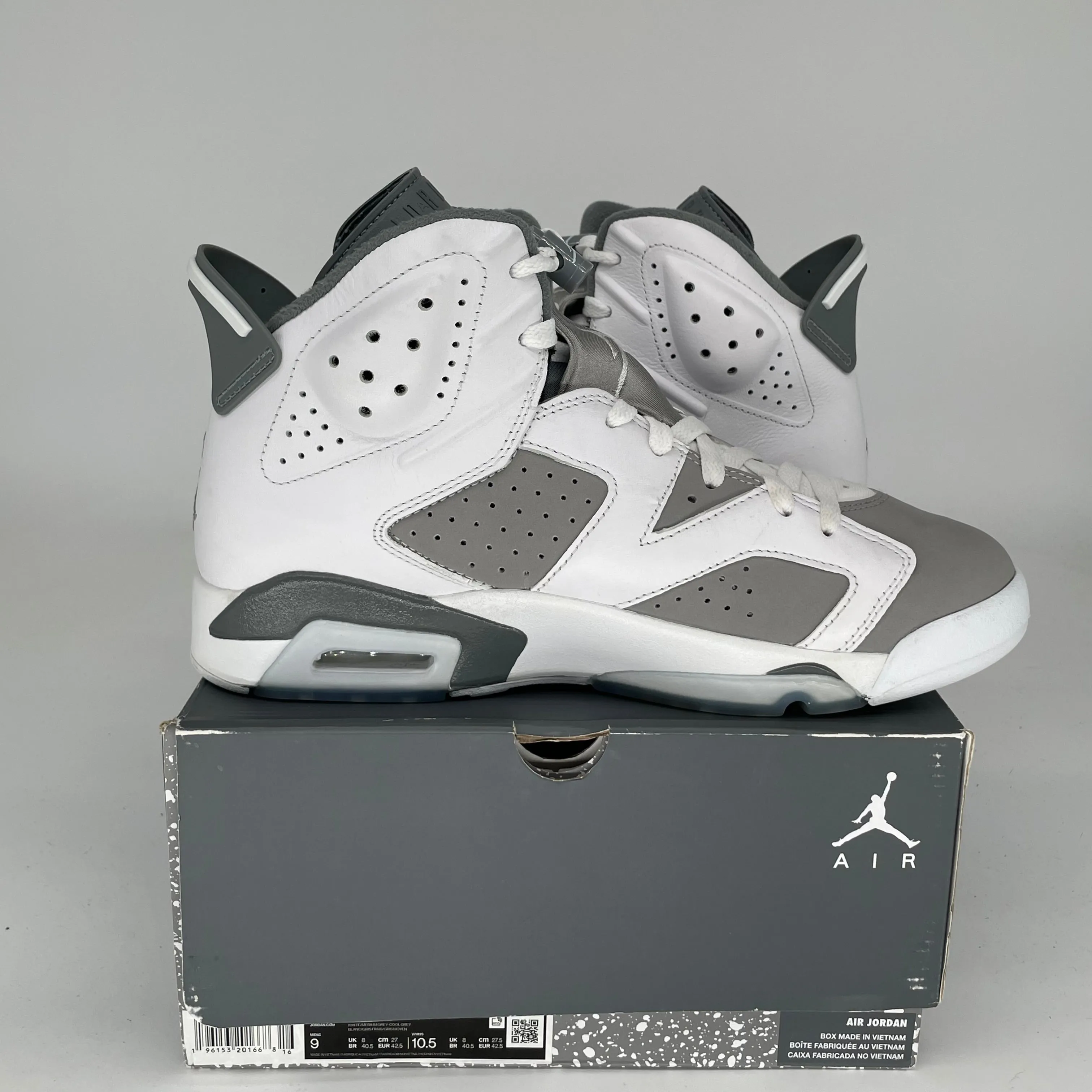 AIR JORDAN 6 COOL GREY GRÖSSE 9 CT8529-100