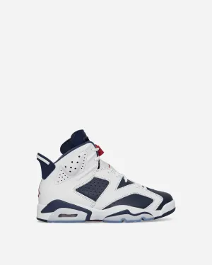 Air Jordan 6 Retro (GS) Sneakers Weiß / Mitternachtsblau