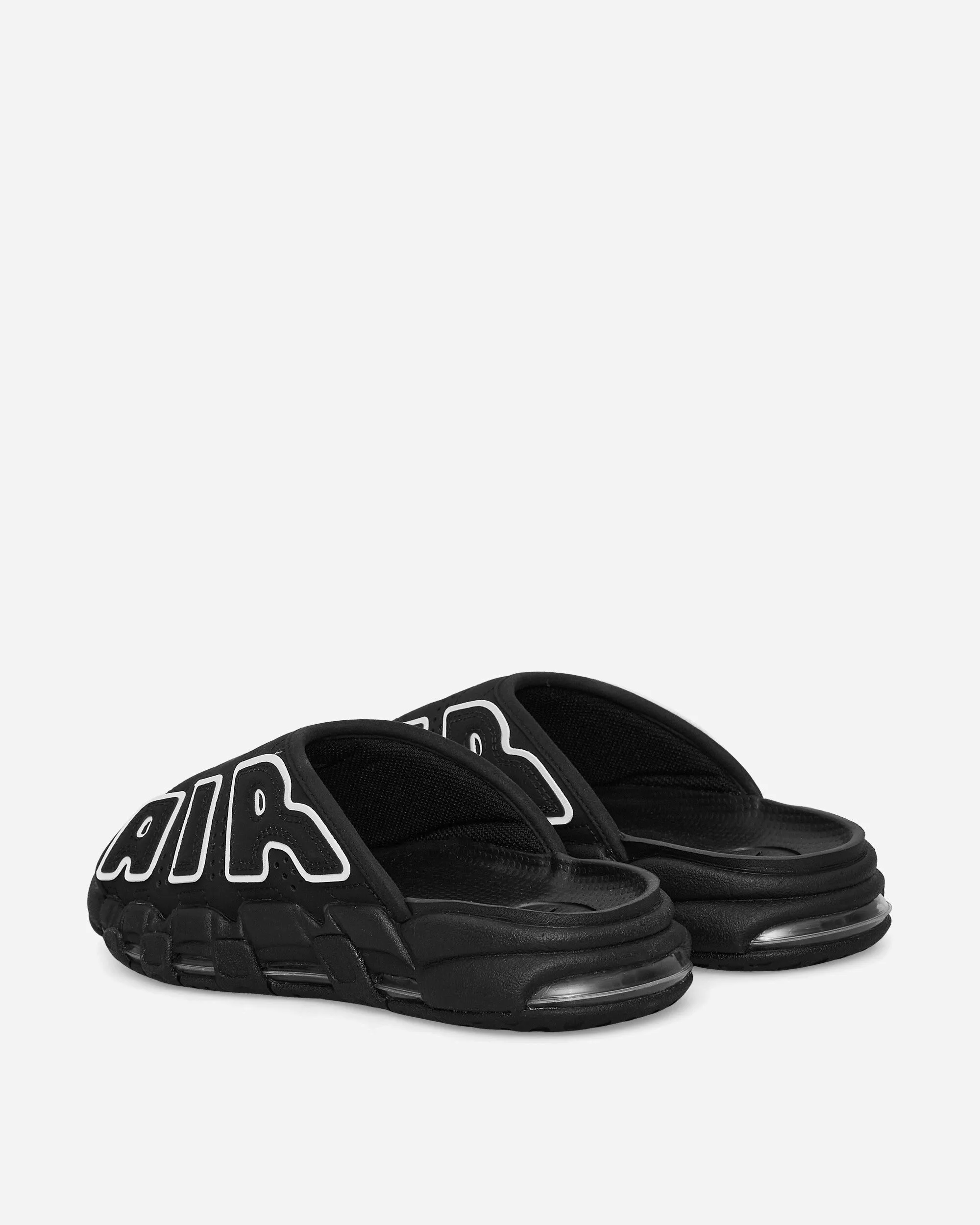 Air More Uptempo Slides Schwarz
