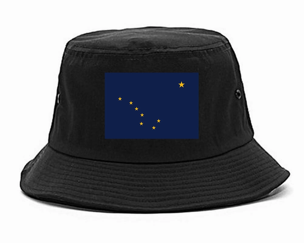 Alaska State Flag AK Chest Mens Bucket Hat