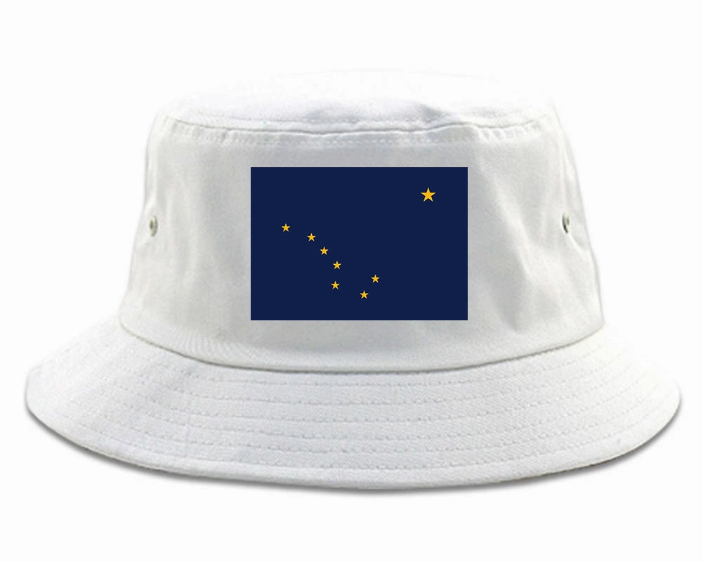 Alaska State Flag AK Chest Mens Bucket Hat
