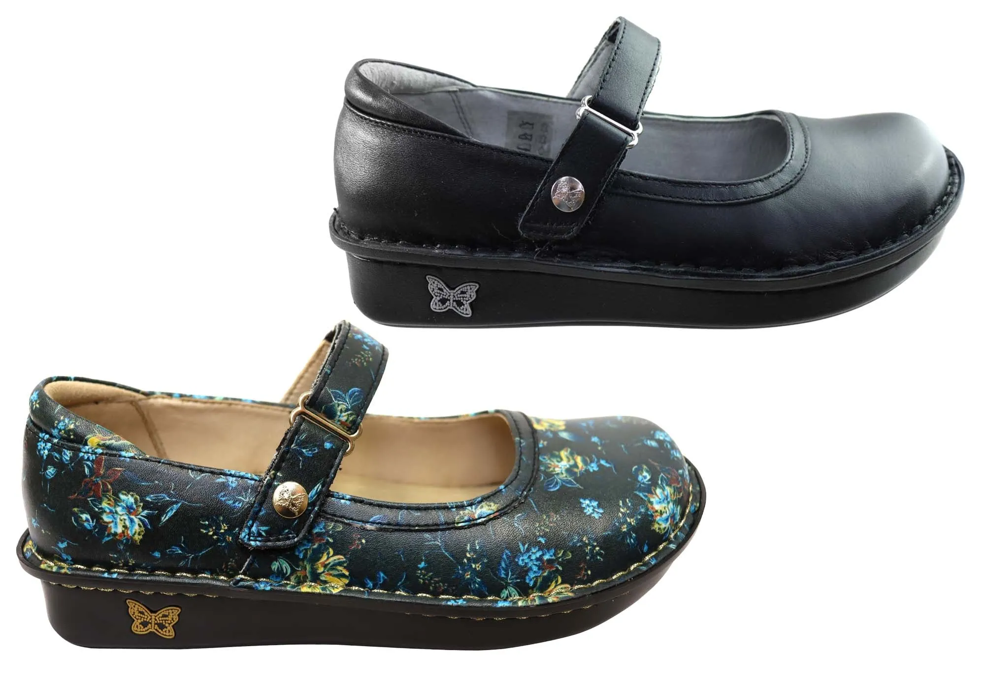 Alegria Belle Damen Bequeme Leder Mary Jane Schuhe Alegria Schuhe