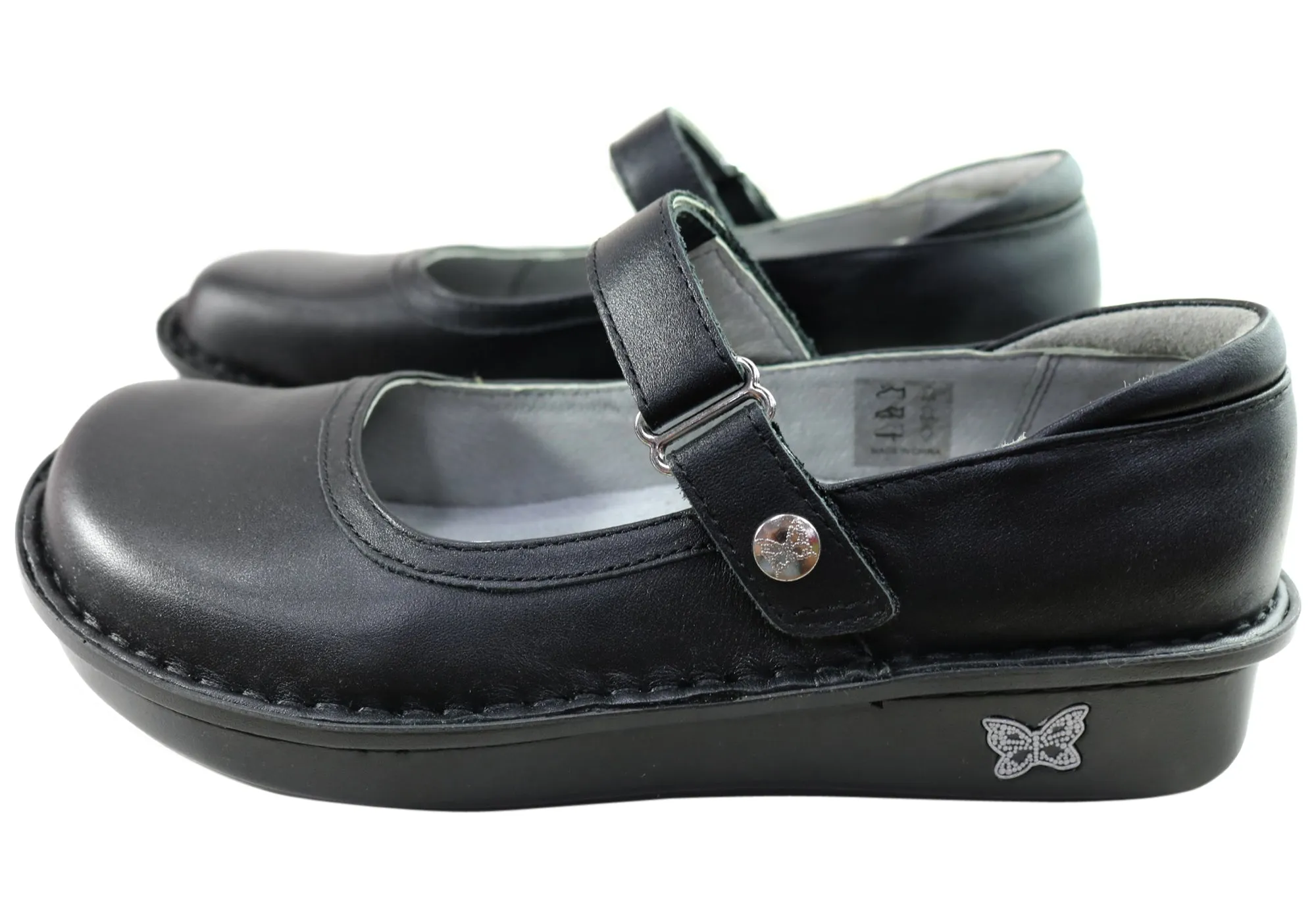 Alegria Belle Damen Bequeme Leder Mary Jane Schuhe Alegria Schuhe
