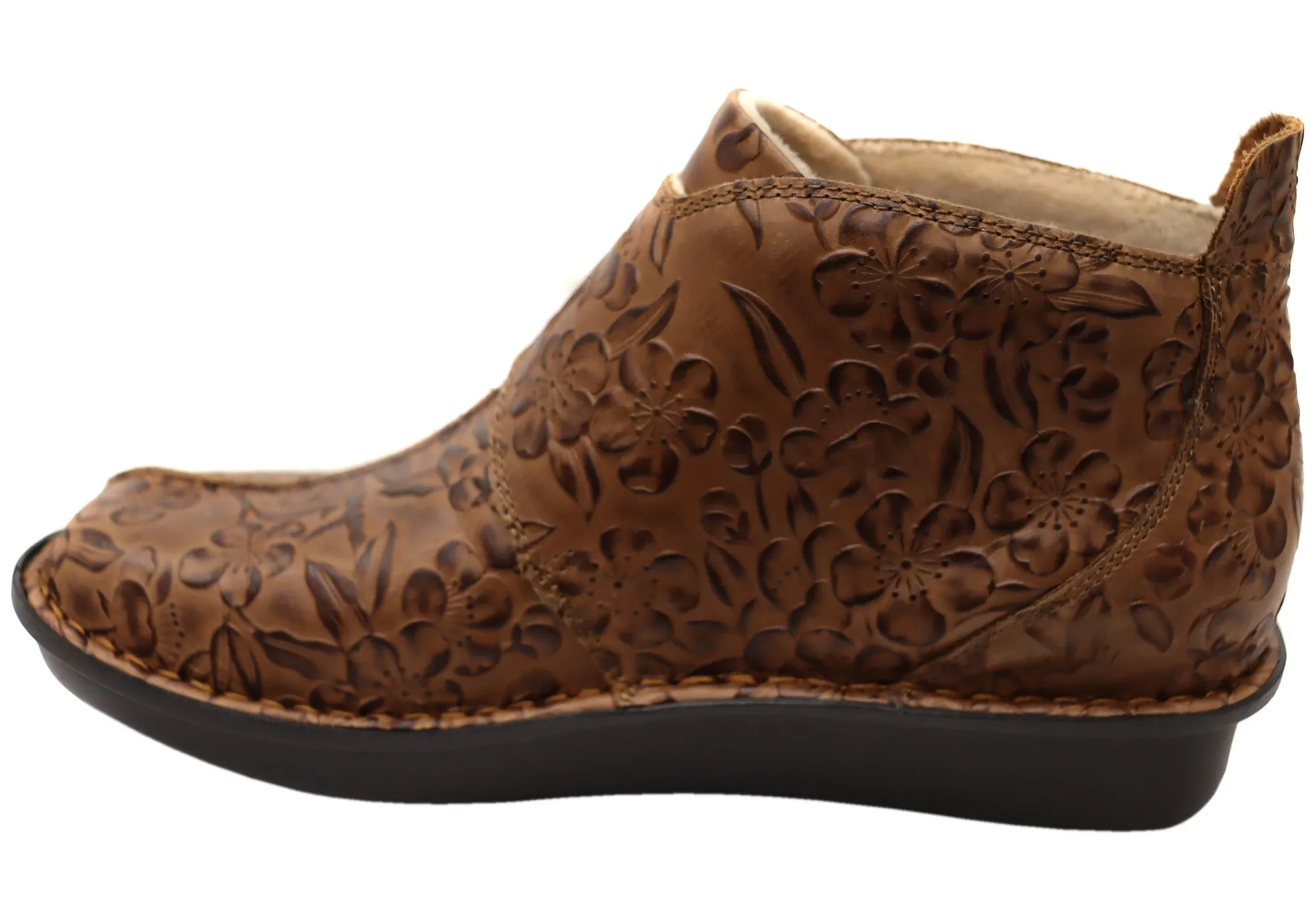 Alegria Caiti Damen Leder Knöchelstiefel Mit Verstellbarem Riemen Alegria Schuhe