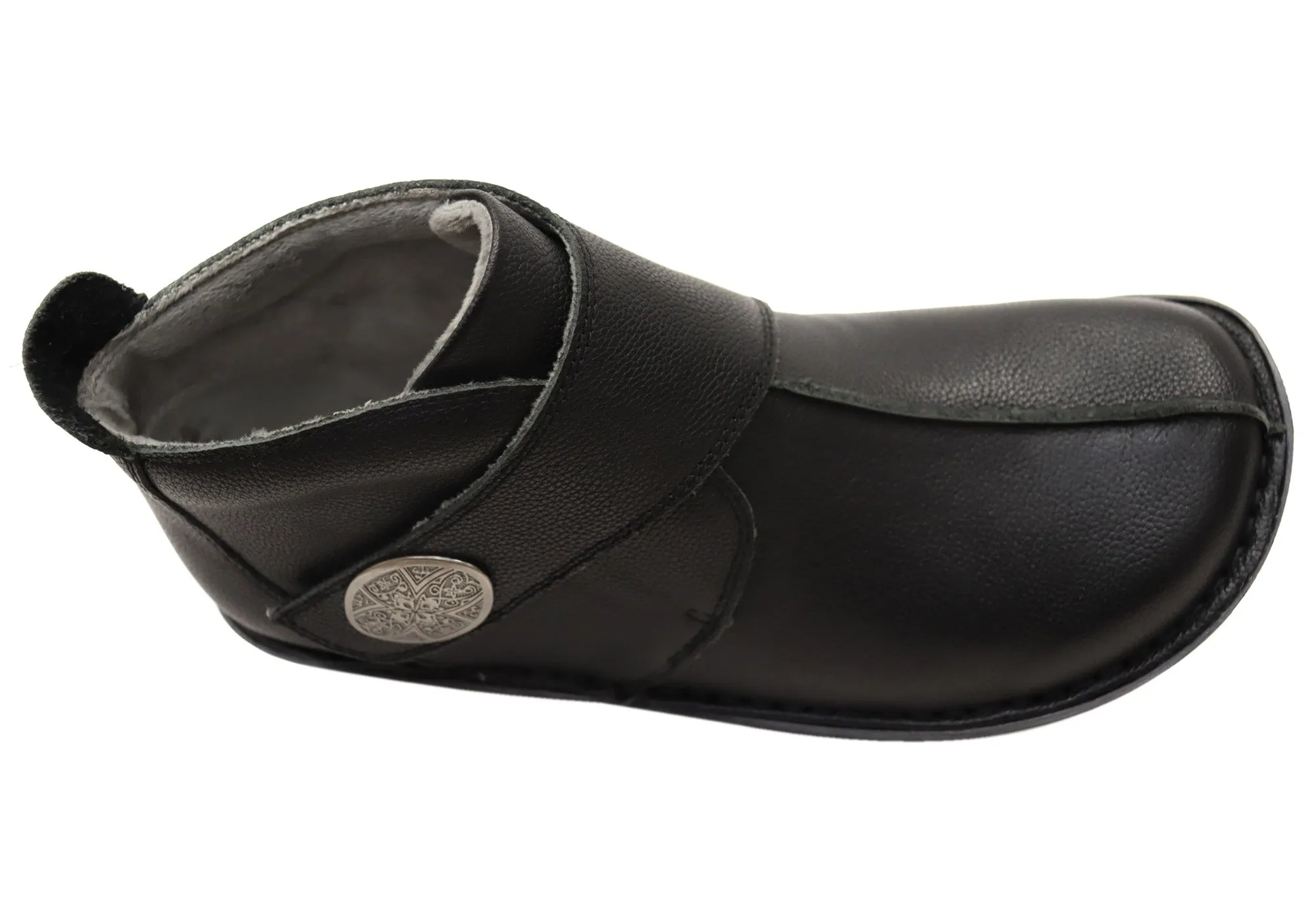 Alegria Caiti Damen Leder Knöchelstiefel Mit Verstellbarem Riemen Alegria Schuhe