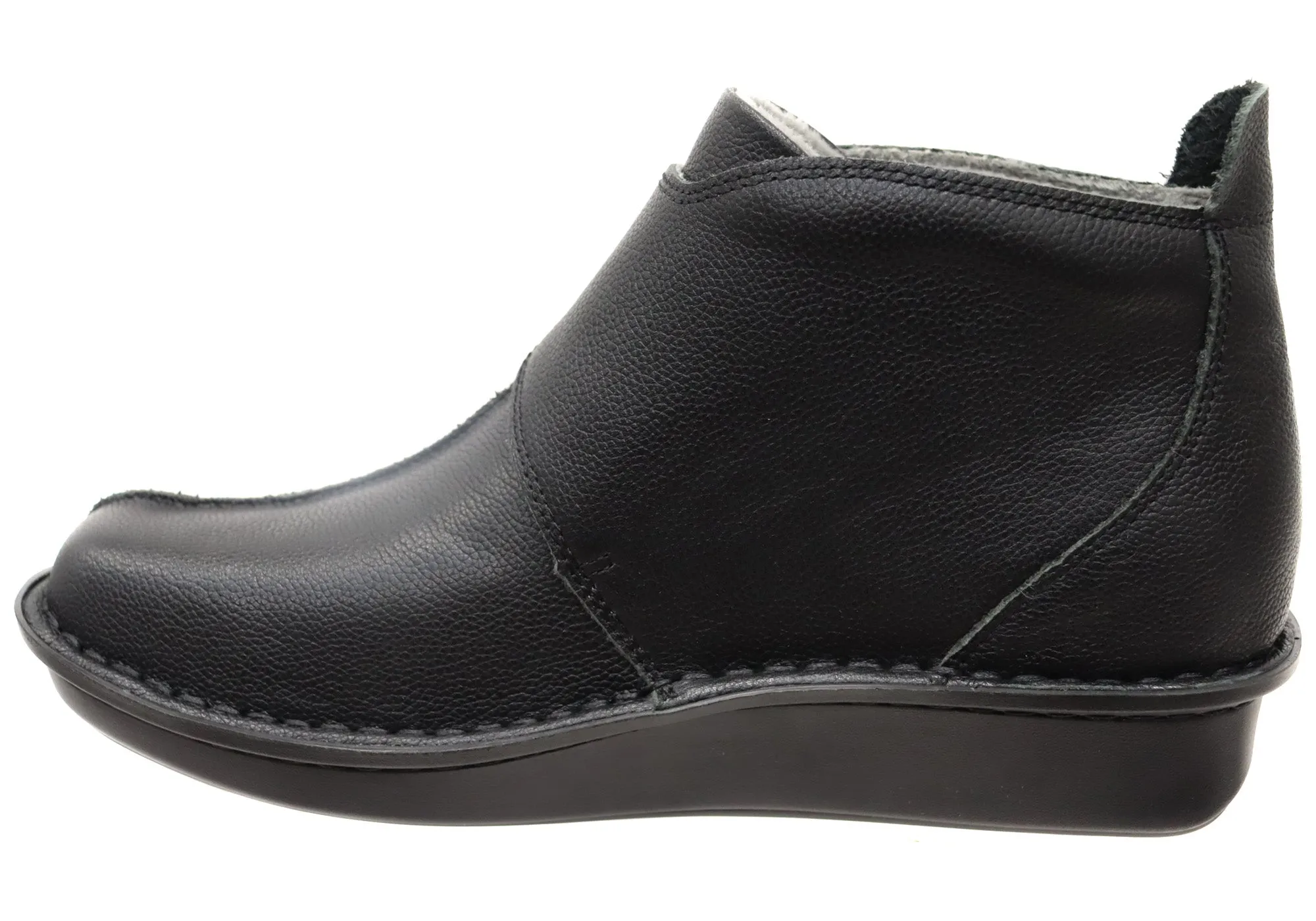 Alegria Caiti Damen Leder Knöchelstiefel Mit Verstellbarem Riemen Alegria Schuhe