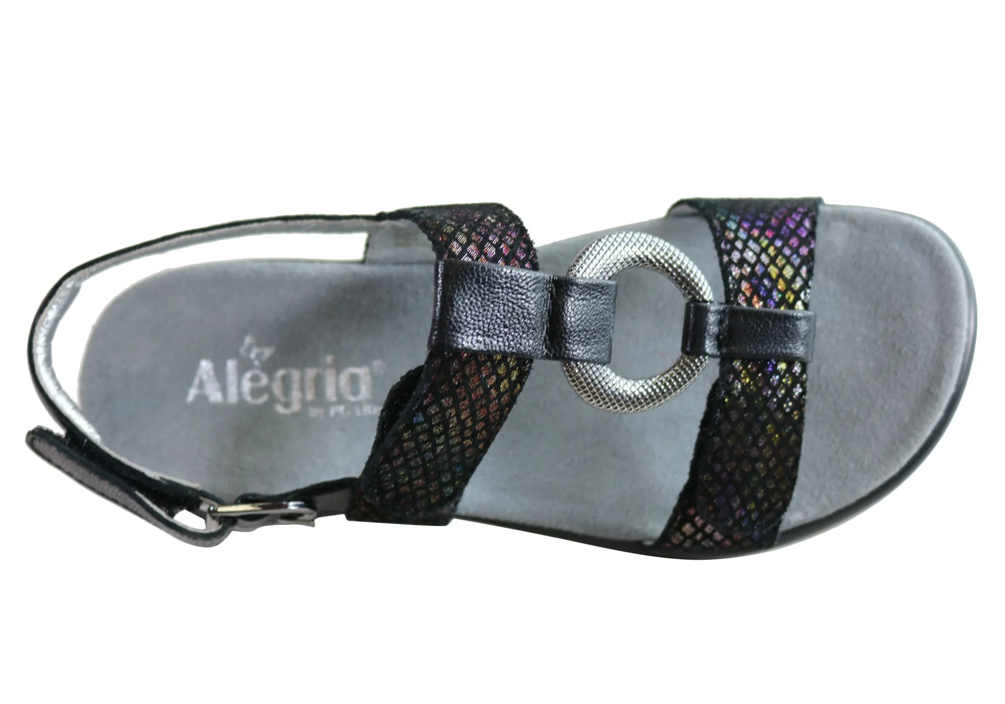 Alegria Julie Damen Bequeme Sandalen mit verstellbaren Riemen aus Leder Alegria Schuhe