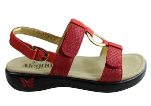 Alegria Julie Damen Bequeme Sandalen mit verstellbaren Riemen aus Leder Alegria Schuhe