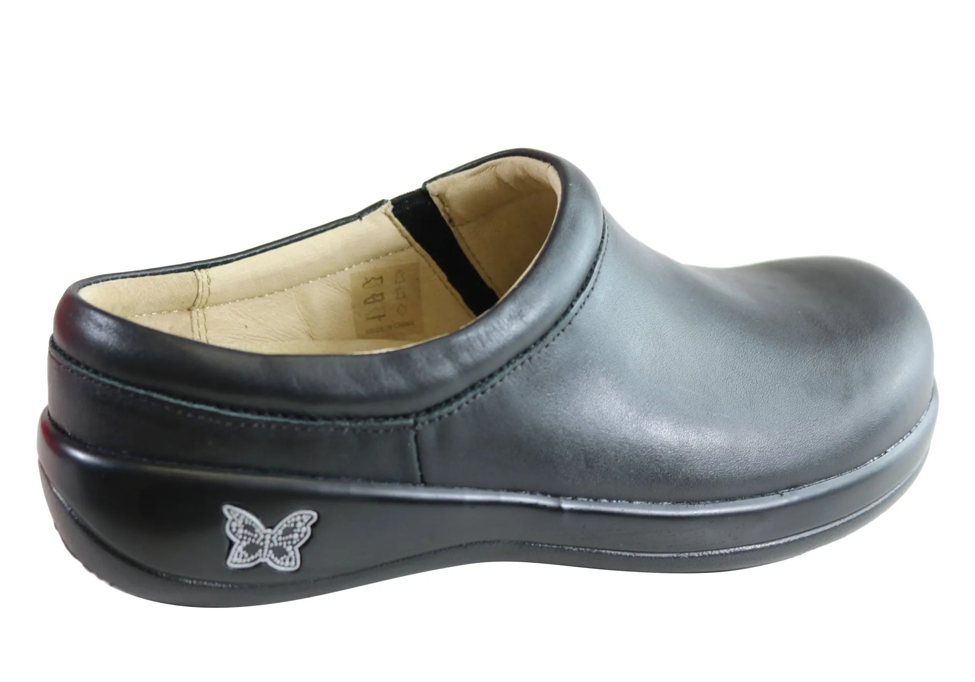 Alegria Kayla Damen Bequeme Lederschuhe mit offener Ferse Alegria Schuhe