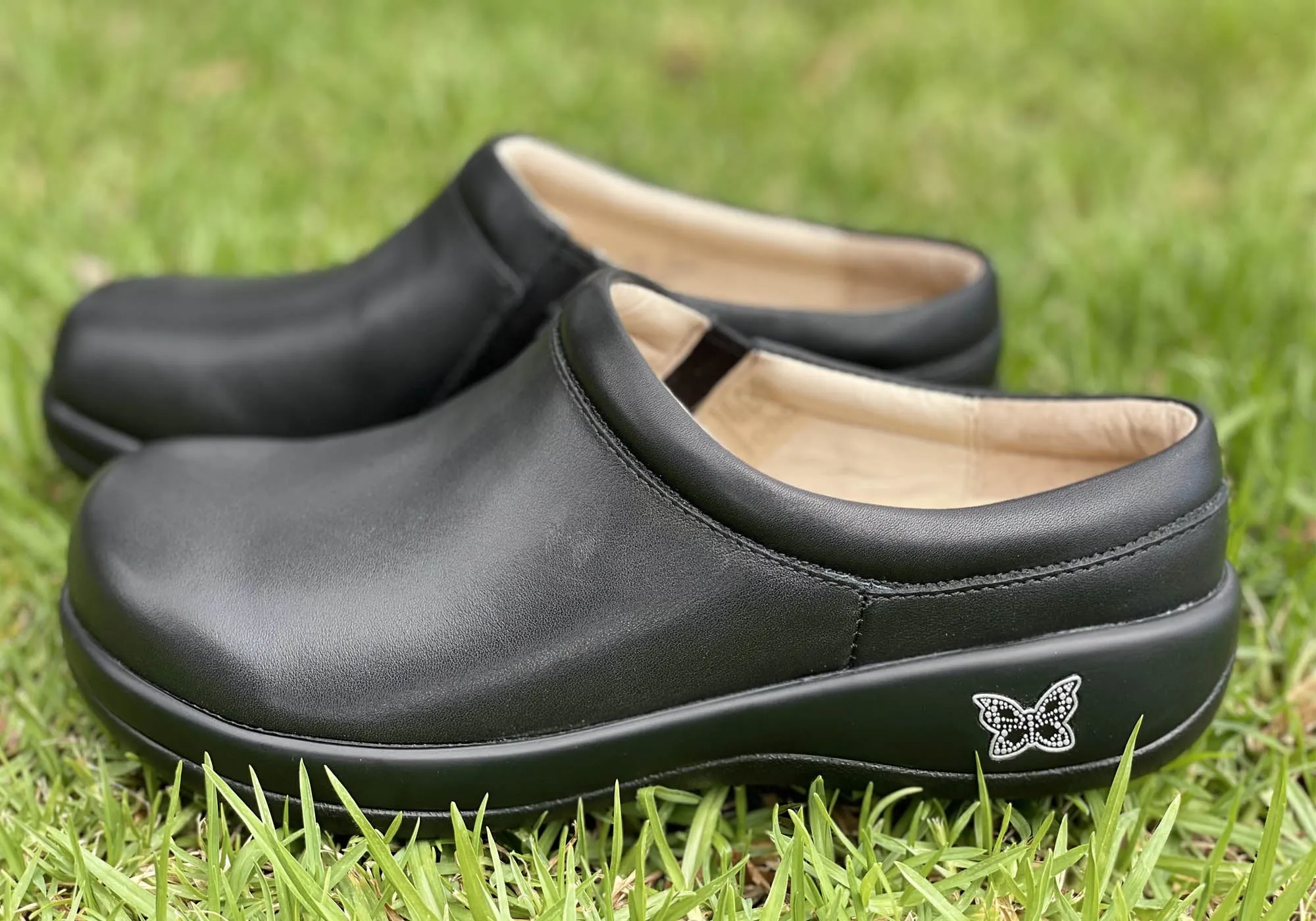 Alegria Kayla Damen Bequeme Lederschuhe mit offener Ferse Alegria Schuhe