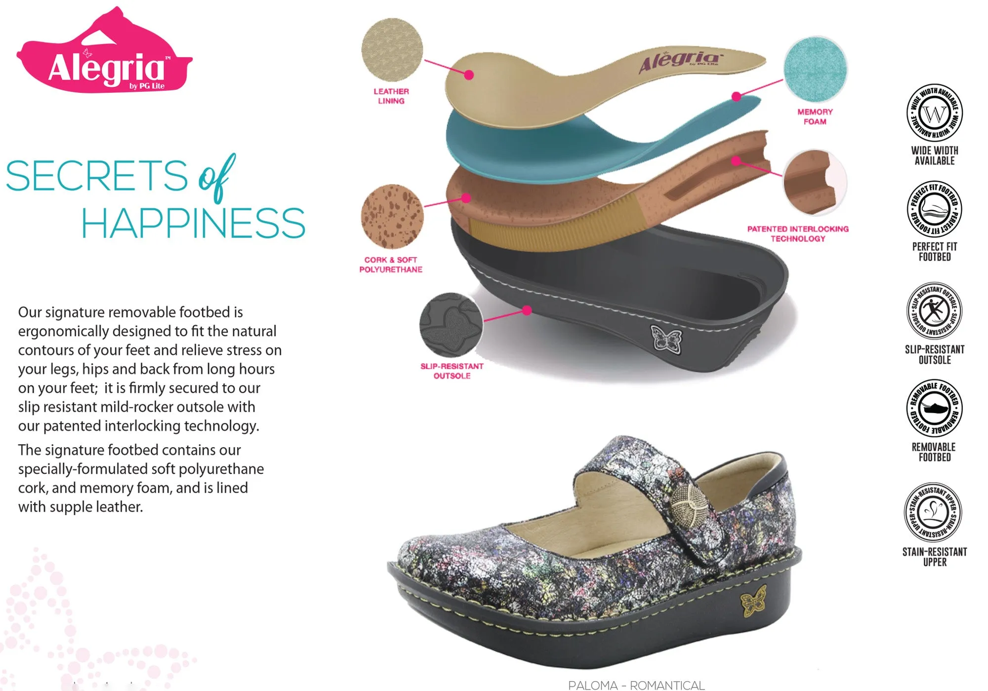 Alegria Paloma Damen Bequeme Leder Mary Jane Schuhe Alegria Schuhe